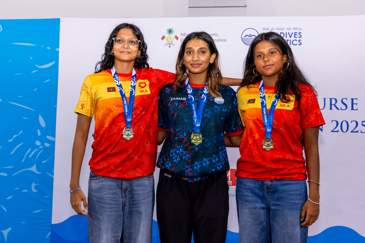 Closing Ceremony of 1st National Short Course Swimming Competition held in Hulhumale', Maldives on Thursday, 19th June 2025. Photos: Nausham Waheed / images.mv