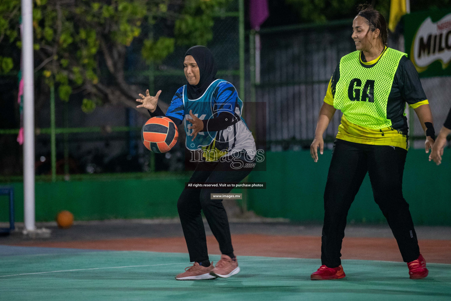 Day 7 of 20th Milo National Netball Tournament 2023, held in Synthetic Netball Court, Male', Maldives on 5th June 2023 Photos: Nausham Waheed/ Images.mv