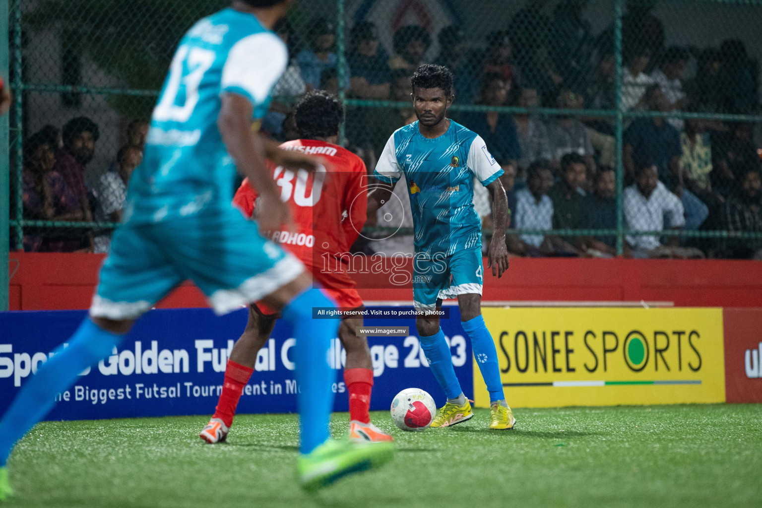 HA. Dhidhdhoo vs HA. Filladhoo in Day 3 of Golden Futsal Challenge 2023 on 07 February 2023 in Hulhumale, Male, Maldives