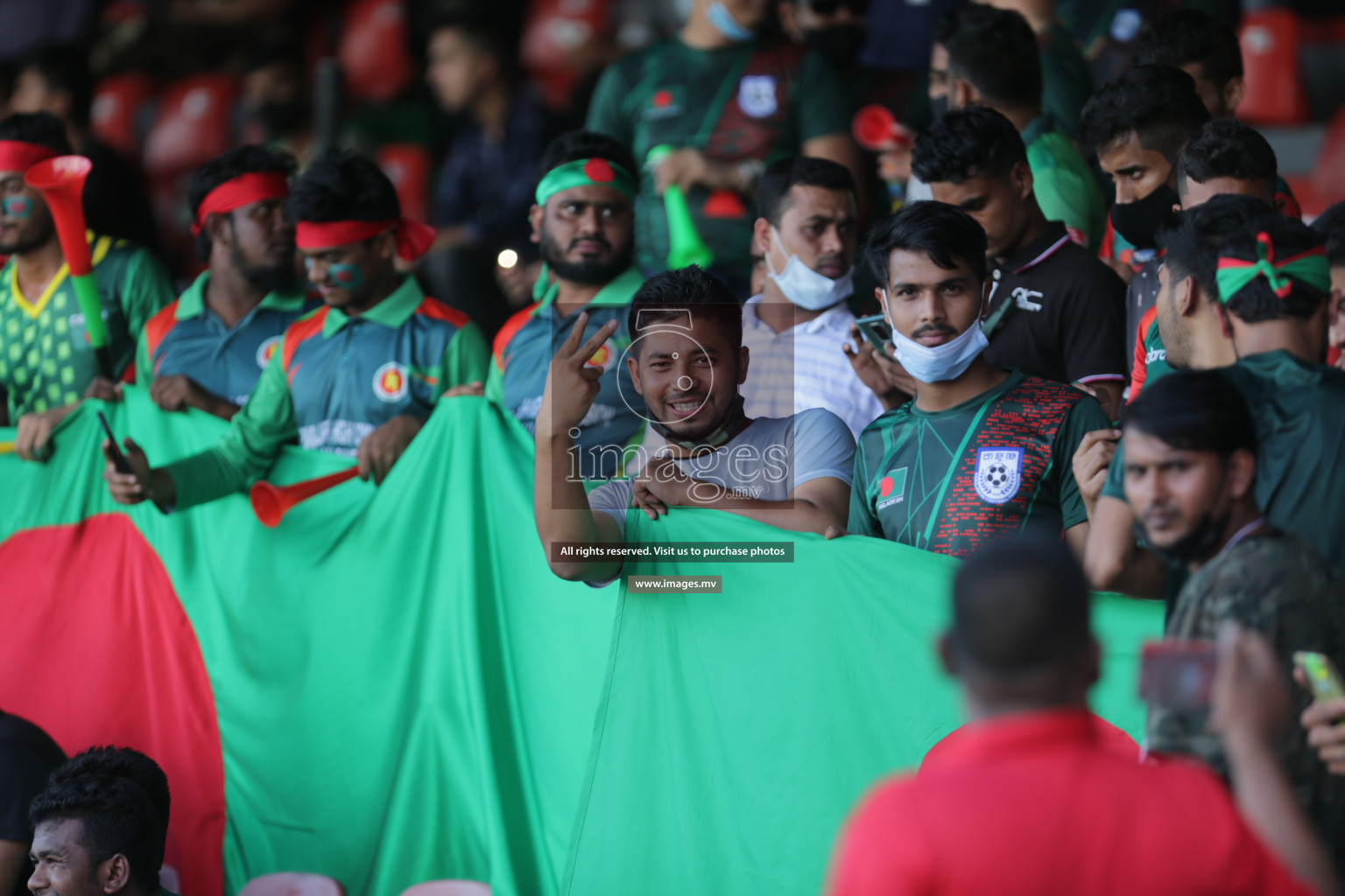 Bangladesh vs India in SAFF Championship 2021 held on 1st October 2021 in Galolhu National Stadium, Male', Maldives