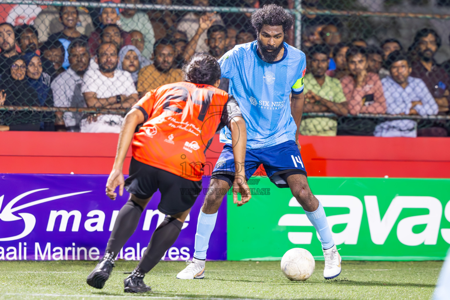 M Dhiggaru vs M Muli in Meemu Atoll Finals in Day 25 of Golden Futsal Challenge 2025 was held on Wednesday , 28th January 2025, in Hulhumale', Maldives. Photos: Ismail Thoriq / images.mv