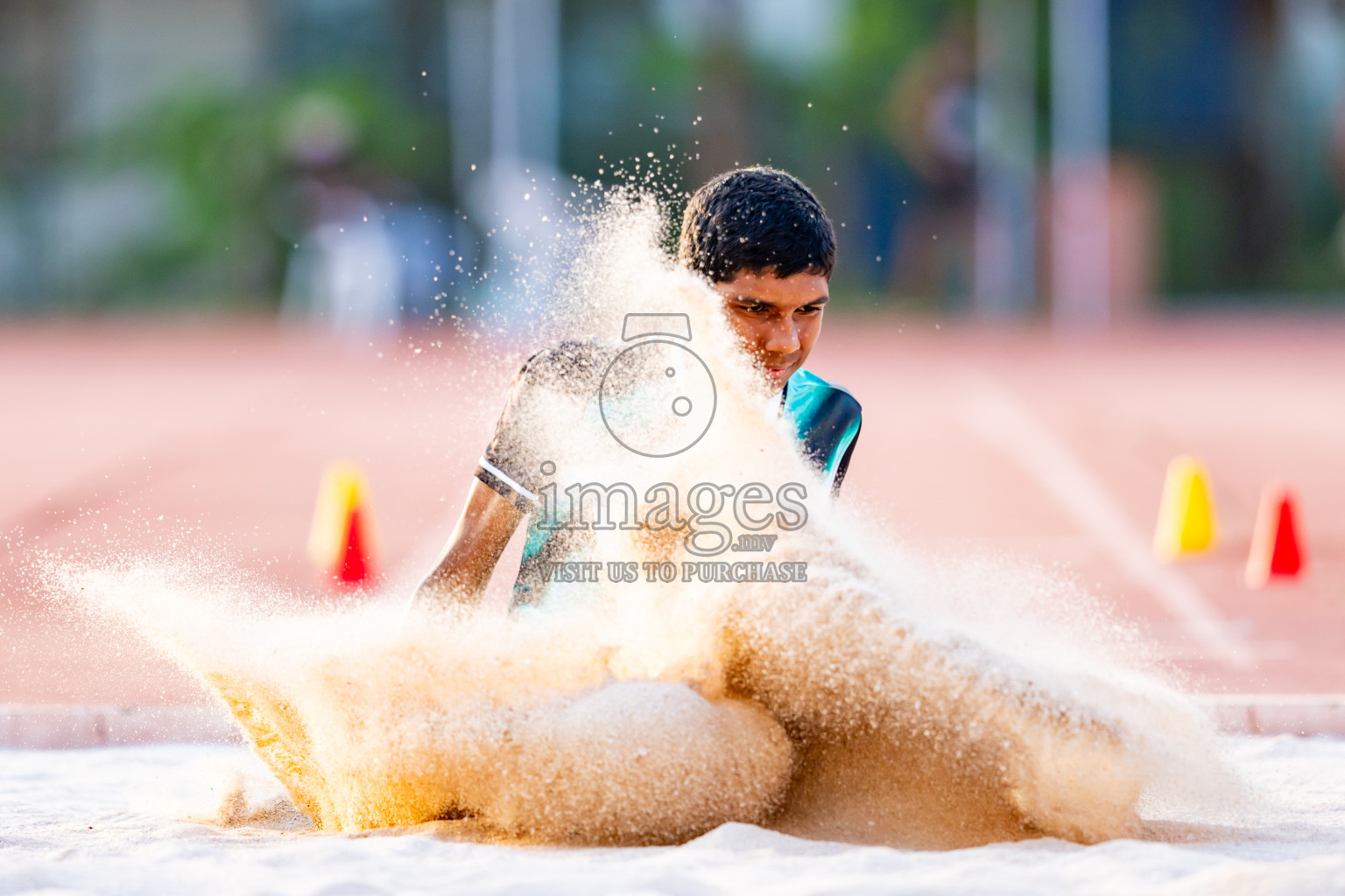 Day 5 of MWSC Interschool Athletics Championships 2024 held in Hulhumale Running Track, Hulhumale, Maldives on Wednesday, 13th November 2024. Photos by: Nausham Waheed / Images.mv