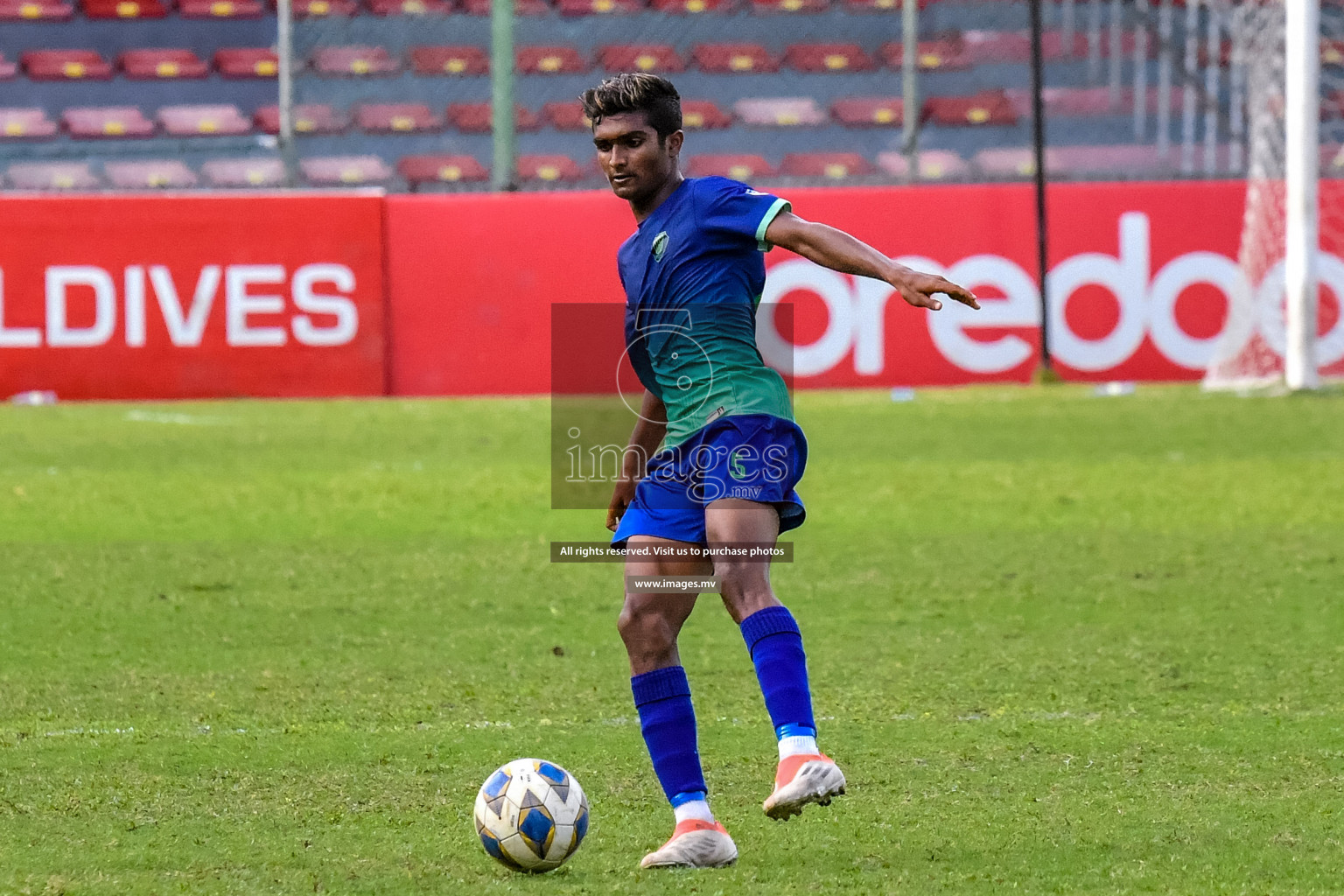 Super United Sports vs Buru Sports Club in Dhivehi Premier League Qualification 22 on 24th Aug 2022, held in National Football Stadium, Male', Maldives Photos: Nausham Waheed / Images.mv