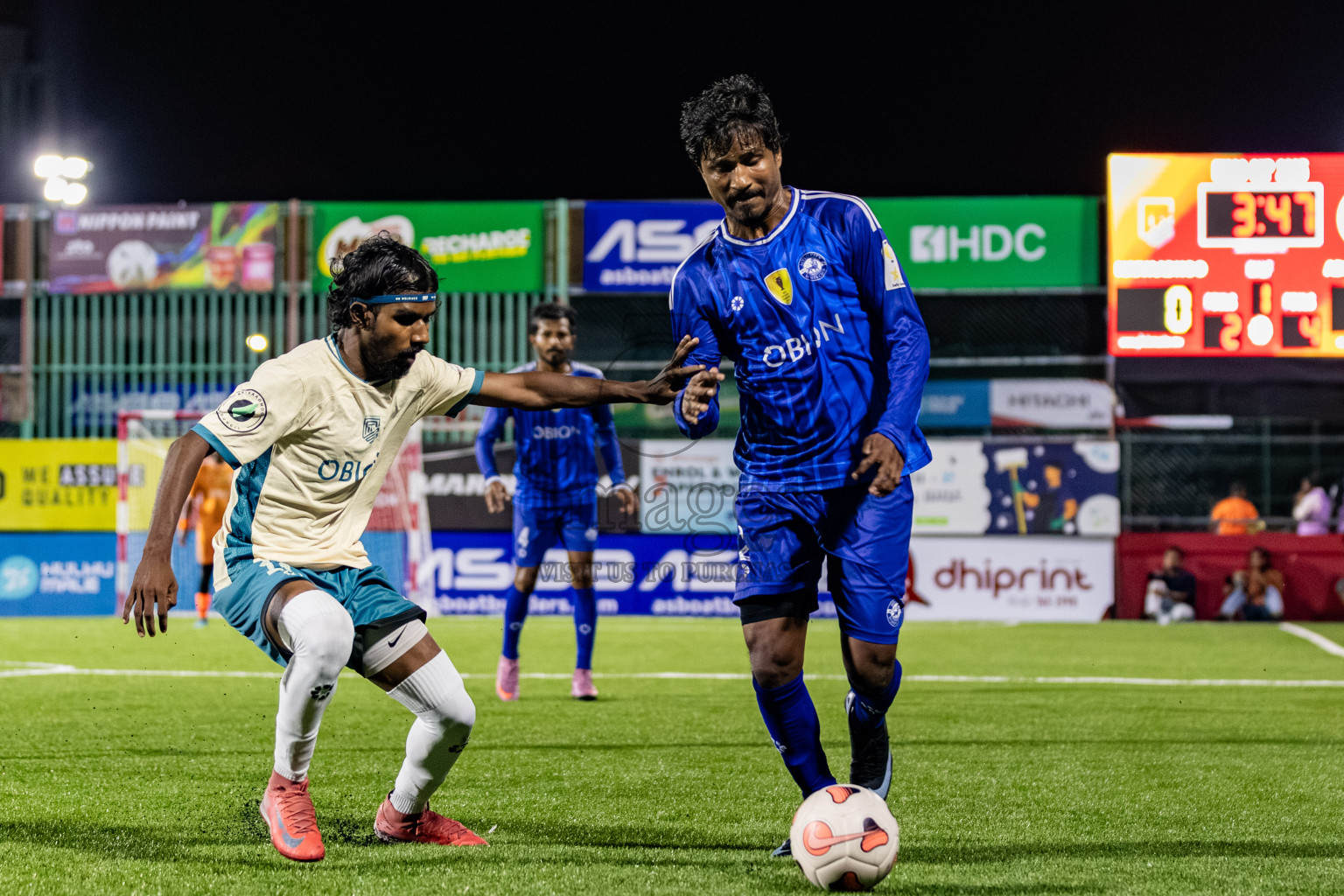 Team Naivaadhoo vs Mylo City Sports Club in Kings Cup of Club Maldives Cup 2025 held in Rehendi Futsal Ground, Hulhumale', Maldives on Monday, 1st September 2025. Photos: Areef, Yasna / images.mv