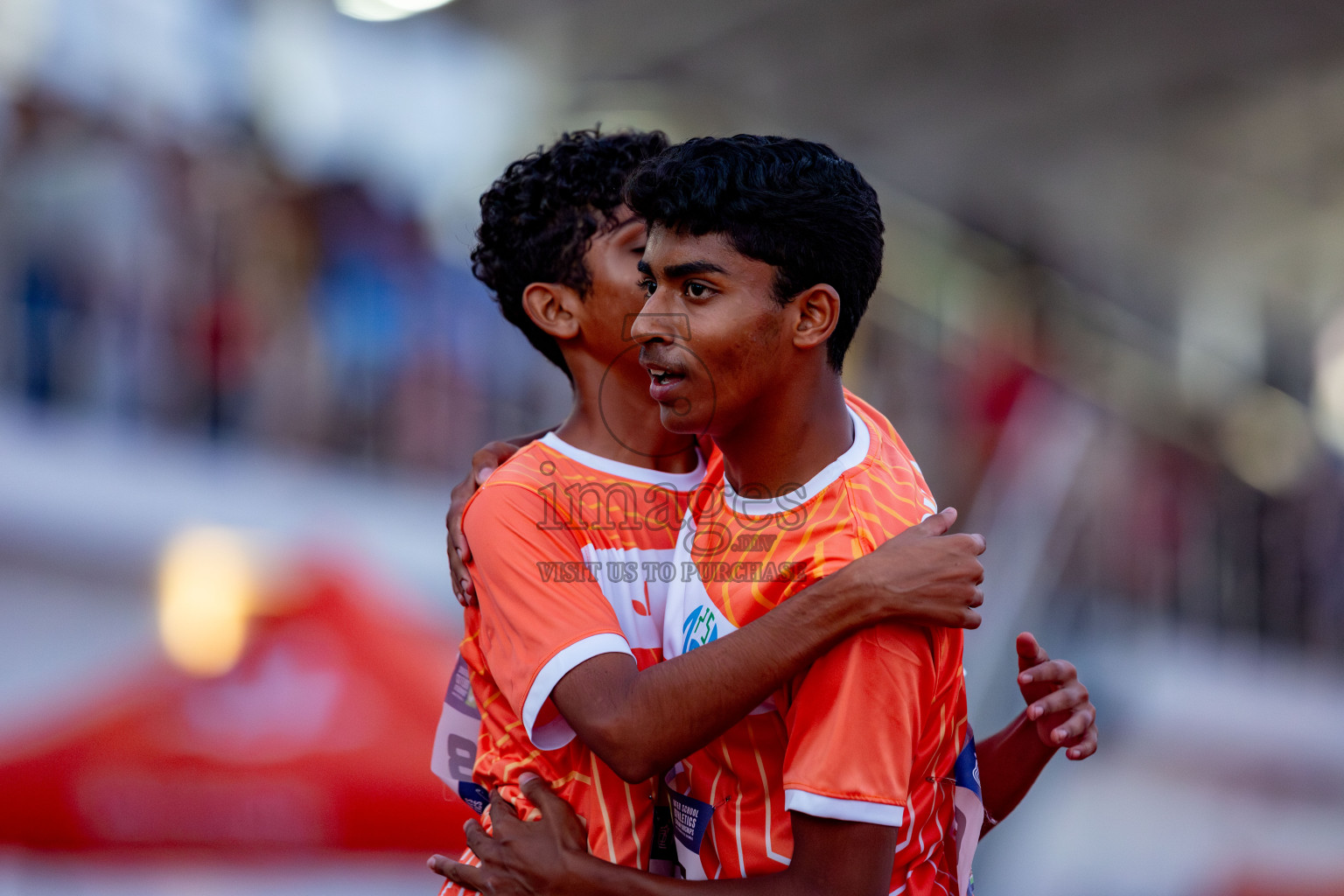 Day 4 of MWSC Interschool Athletics Championships 2024 held in Hulhumale Running Track, Hulhumale, Maldives on Tuesday, 12th November 2024. Photos by: Nausham Waheed / Images.mv