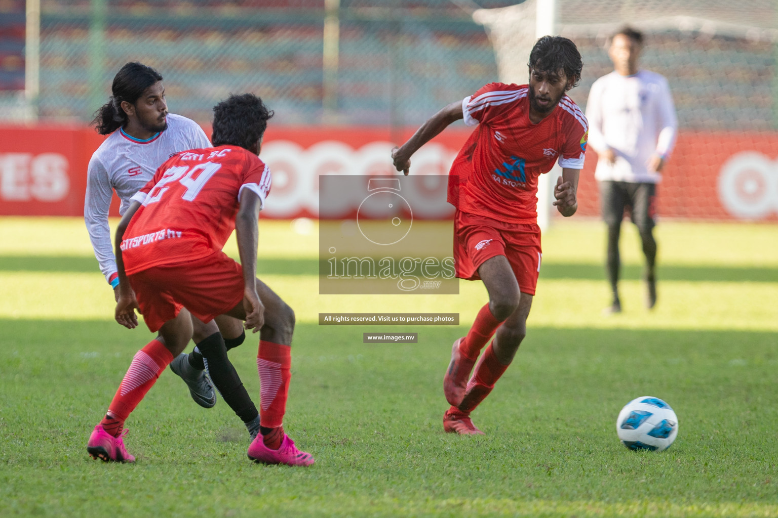 Tent Sports Club vs Club PK in 2nd Division 2022 on 13th July 2022, held in National Football Stadium, Male', Maldives  Photos: Hassan Simah / Images.mv