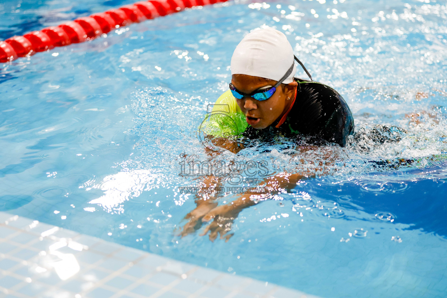 Day 1 of BML 6th National Kids Swimming Kids Festival 2025 held in Hulhumale', Maldives on Monday, 3rd November 2024. Photos: Hassan Simah / images.mv
