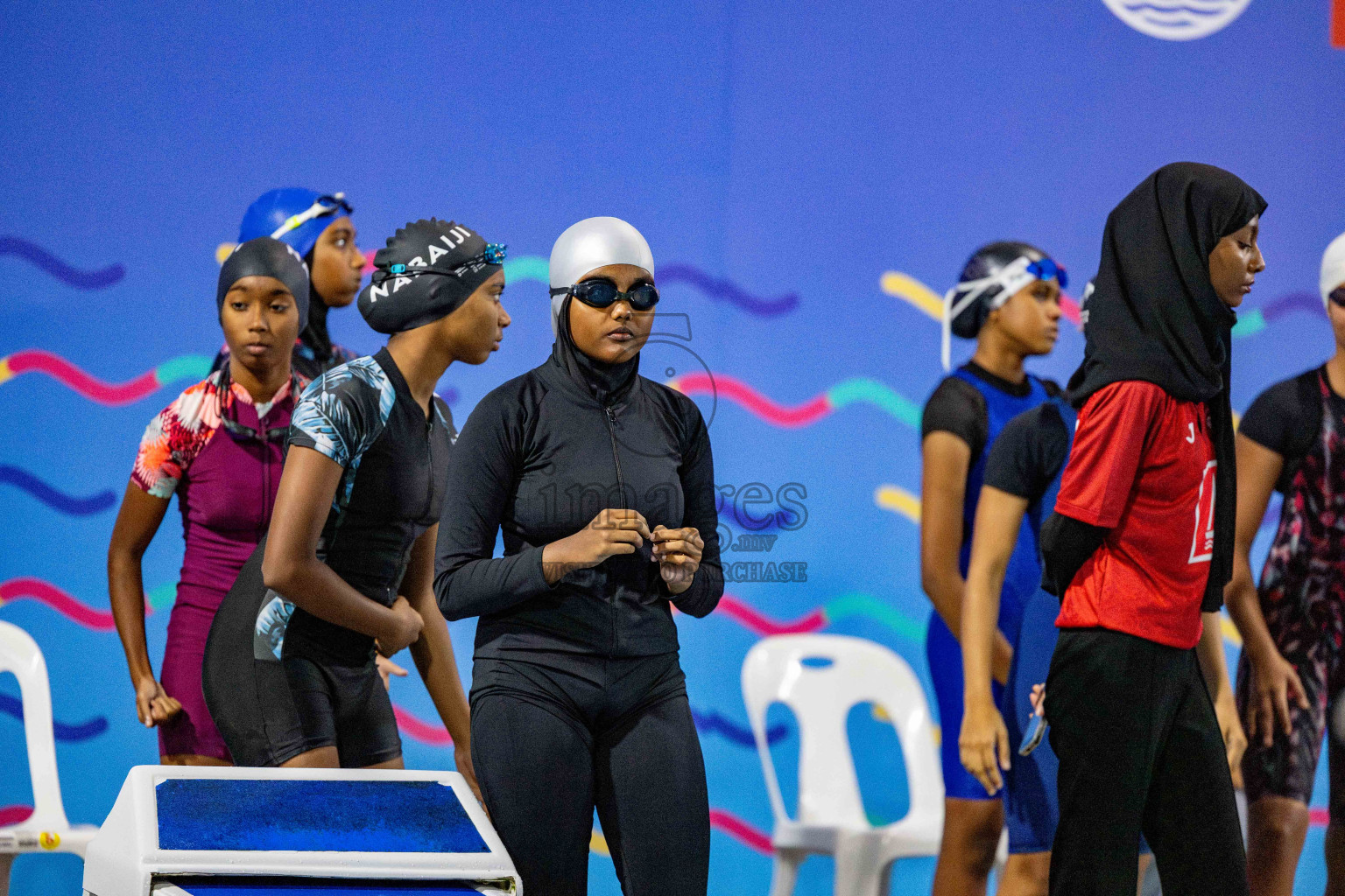 Day 4 of National Swimming Competition 2024 held in Hulhumale', Maldives on Monday, 16th December 2024. 
Photos: Hassan Simah / images.mv