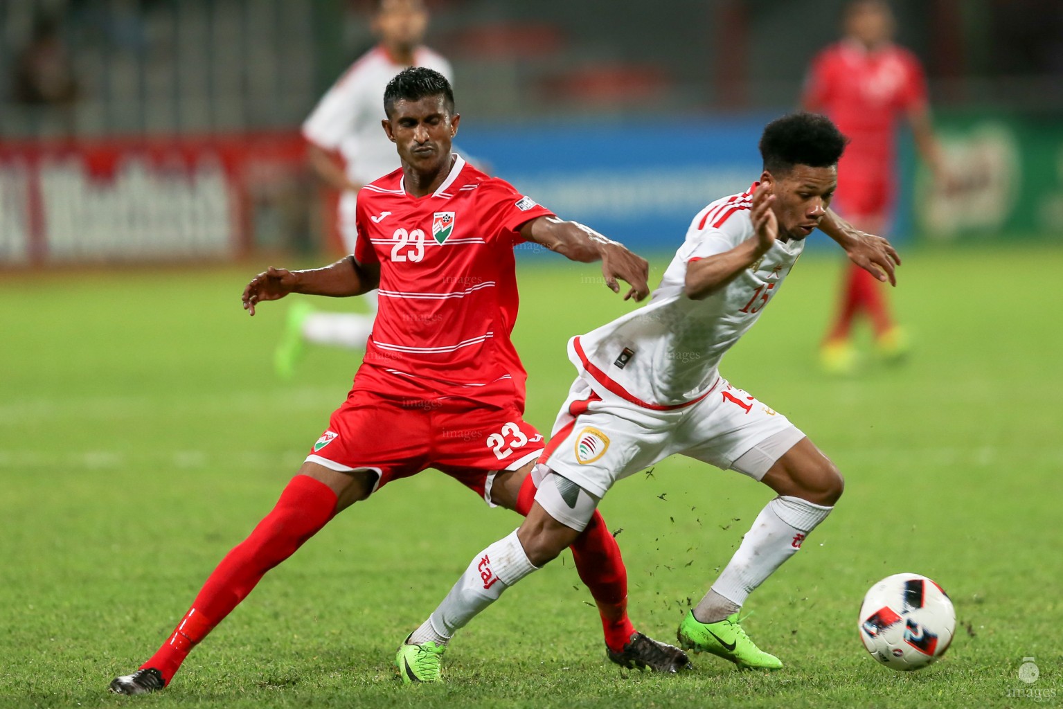 Asian Cup Qualifier between Maldives and Oman in National Stadium, on 10 October 2017 Male' Maldives. ( Images.mv Photo: Abdulla Abeedh )