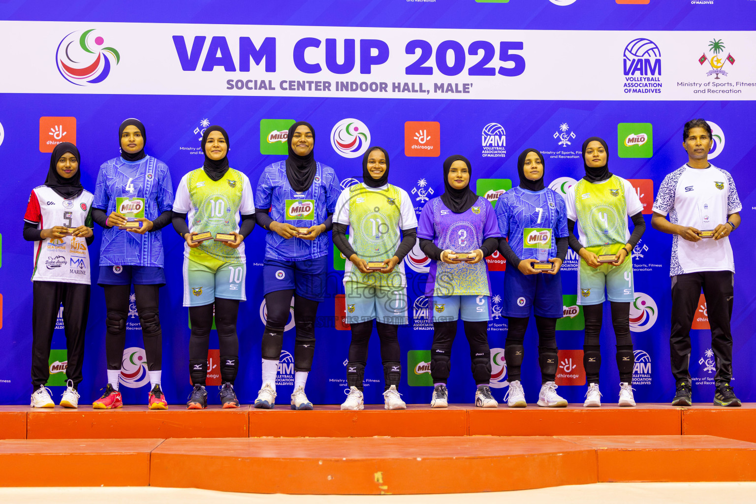Police Club vs Club Wamco in the Final of Women's Division of VAM Cup 2025 held in Male', Maldives on Thursdsay, 17th April 2025 at Social Center Indoor Hall Photos By: Nausham Waheed / images.mv