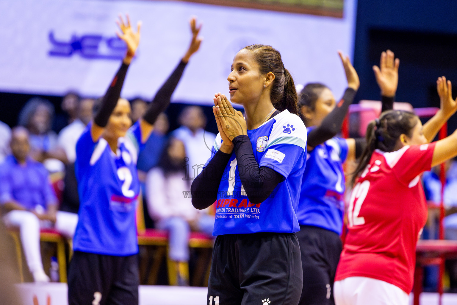 Nepal Police Club vs Humo VC in the Final of CAVA Woman's Volleyball Club Championship 2024 was held in Social Center, Male', Maldives on Saturday, 21st September 2024. Photos: Nausham Waheed / images.mv