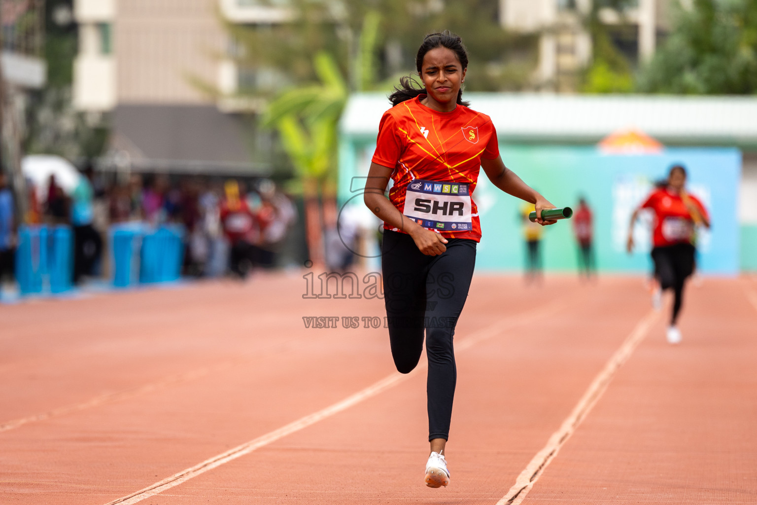 Day 6 of MWSC Interschool Athletics Championships 2024 held in Hulhumale Running Track, Hulhumale, Maldives on Thursday, 14th November 2024. Photos by: Ismail Thoriq / Images.mv