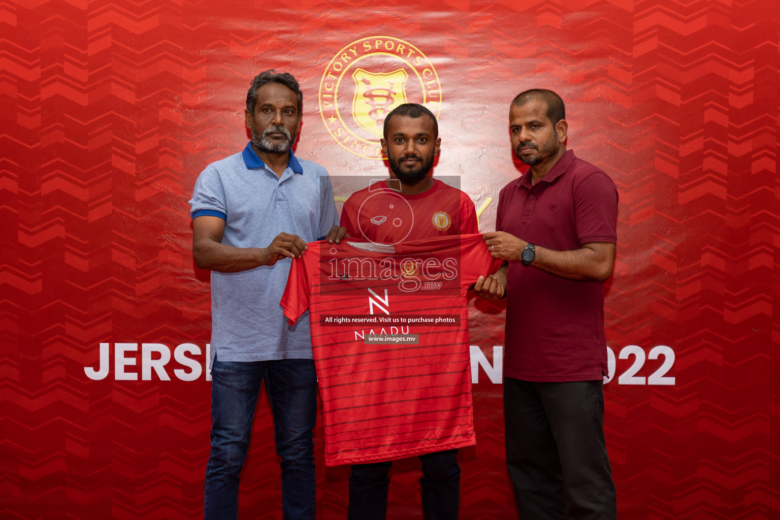 Victory Sports Club Jersey Unveiling 2022 on 14th July 2022, held in Jamaaludheen School Hall, Male', Maldives  Photos: Hassan Simah / Images.mv