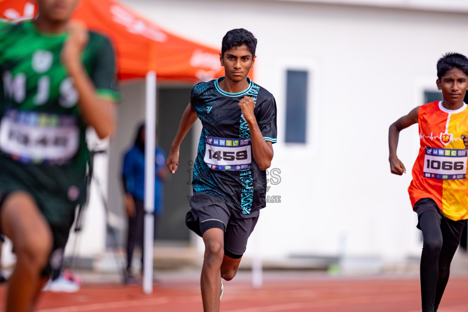 Day 3 of MWSC Interschool Athletics Championships 2024 held in Hulhumale Running Track, Hulhumale, Maldives on Monday, 11th November 2024. 
Photos by: Hassan Simah / Images.mv