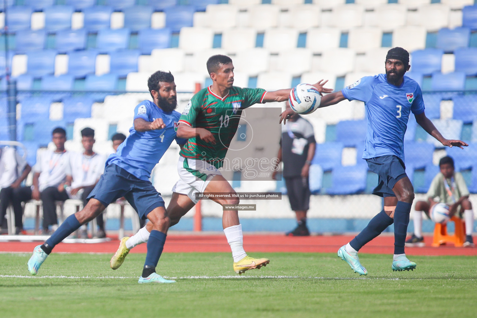 Bangladesh vs Maldives in SAFF Championship 2023 held in Sree Kanteerava Stadium, Bengaluru, India, on Saturday, 25th June 2023. Photos: Nausham Waheed, Hassan Simah / images.mv