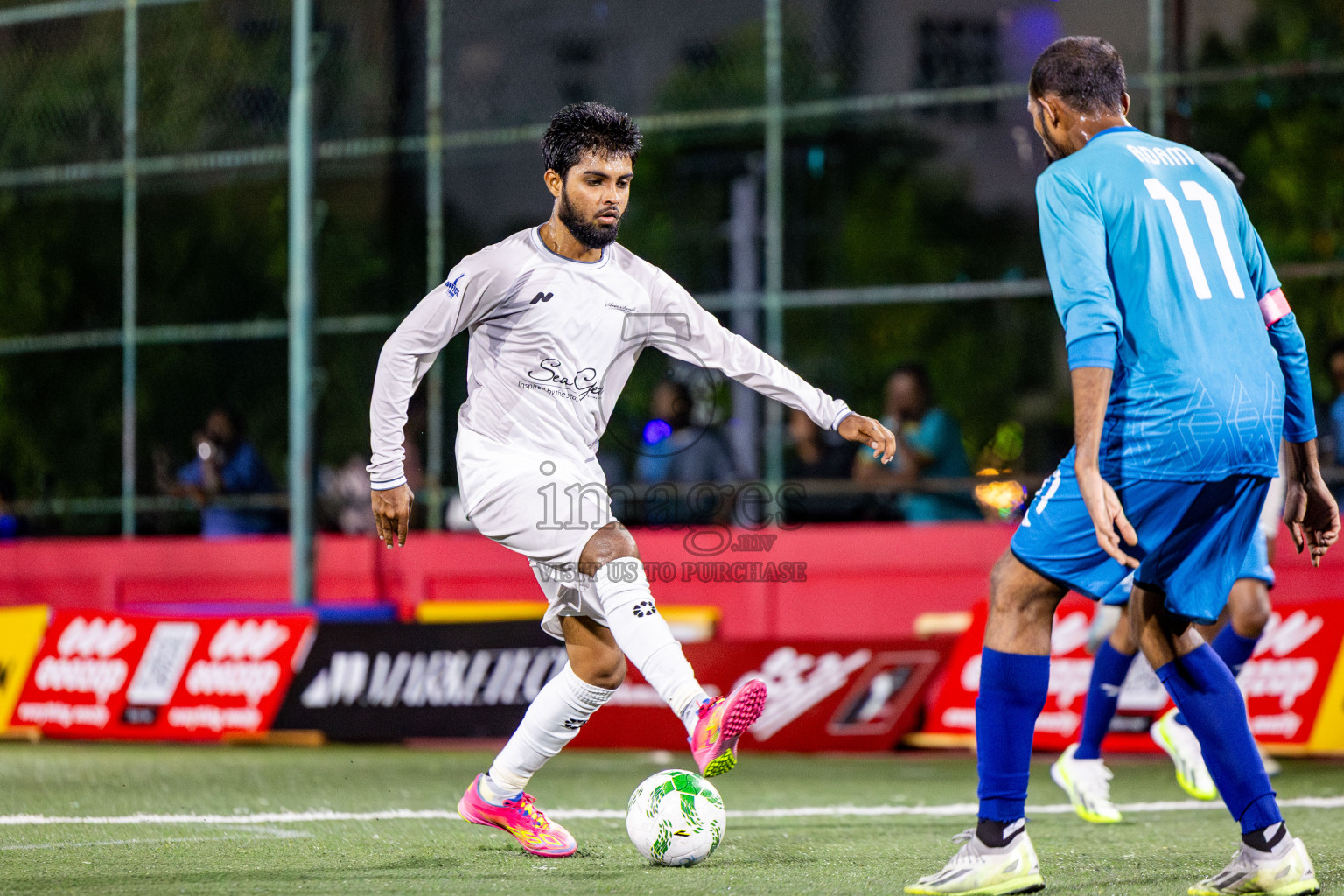 Silver Sands vs Club Apollo in Day 8 of Office League 2025 was held on Wednesday, 23rd April 2025 in Hulhumale', Maldives. Photos: Nausham Waheed  / images.mv