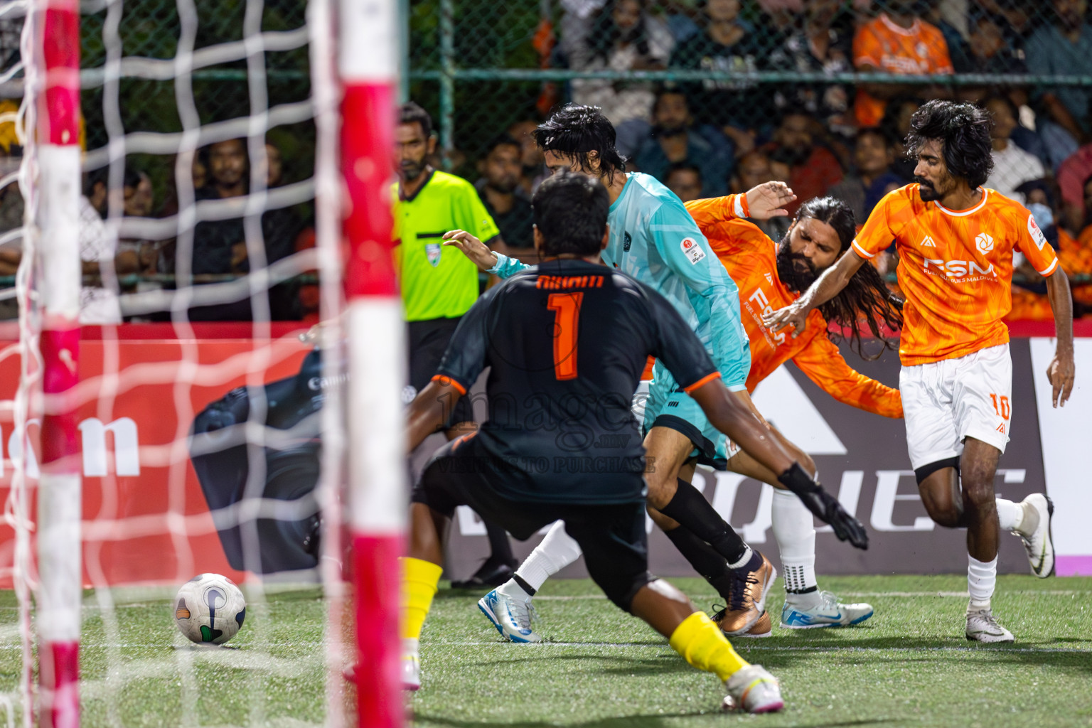 TEAM FSM vs CLUB TTS in Club Maldives Cup 2024 held in Rehendi Futsal Ground, Hulhumale', Maldives on Tuesday, 1st October 2024. Photos: Hassan Simah / images.mv