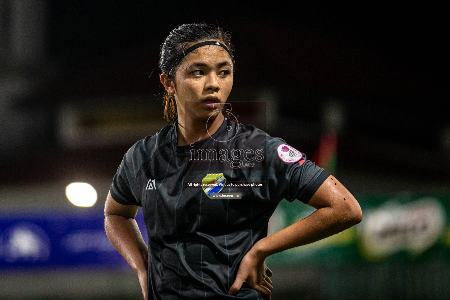 Club WAMCO vs DSC in the Semi Finals of 18/30 Women's Futsal Fiesta 2021 held in Hulhumale, Maldives on 14th December 2021. Photos: Shu Abdul Sattar / images.mv