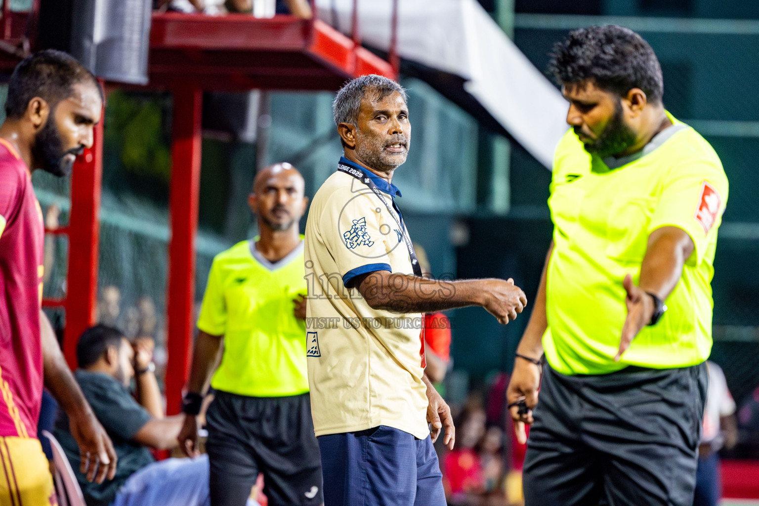 M Maduvvari VS M Dhiggaru in Day 8 of Golden Futsal Challenge 2025 was held on Sunday, 12th January 2025, in Hulhumale', Maldives Photos: Nausham Waheed , Ismail Thoriq / images.mv