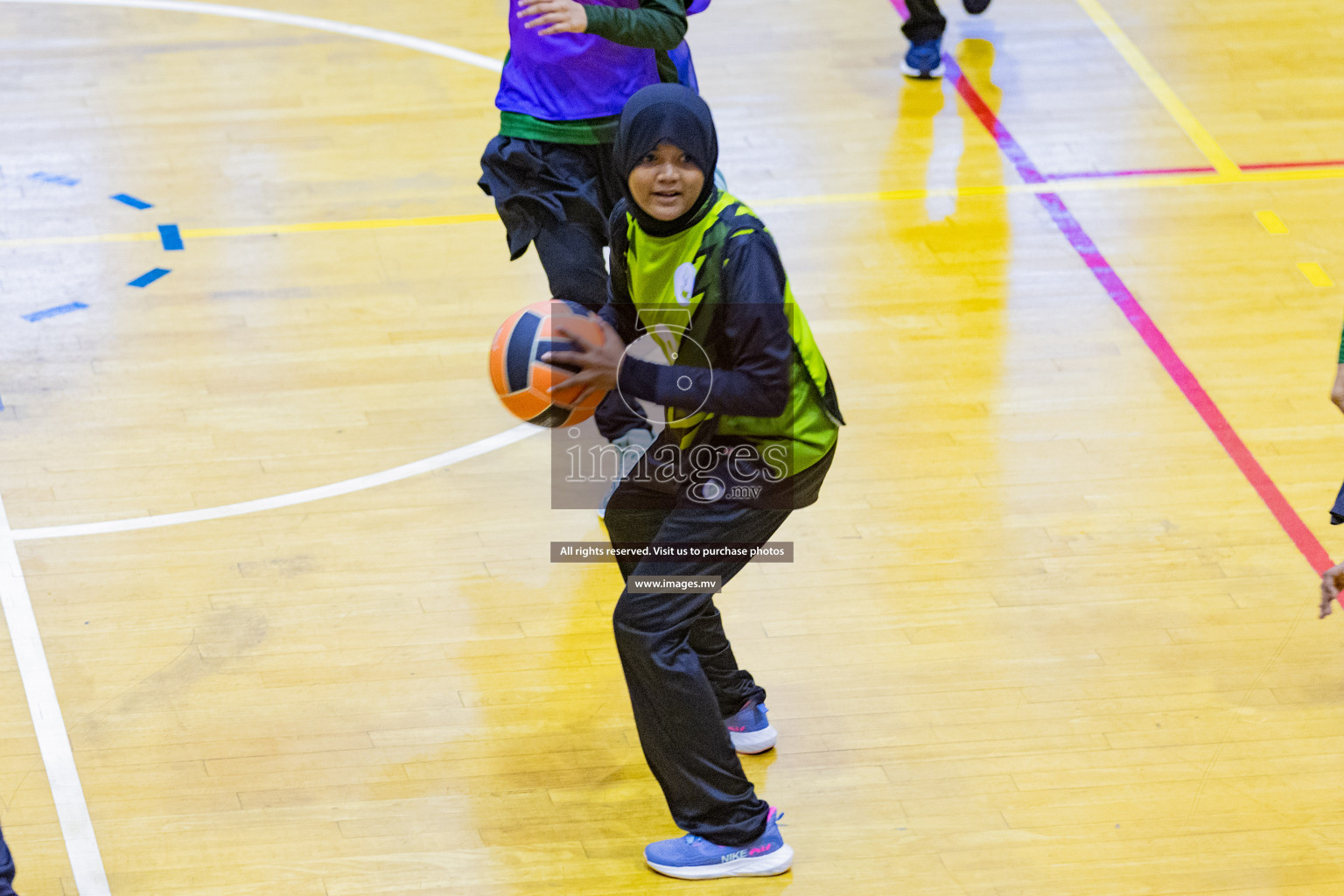 Day2 of 24th Interschool Netball Tournament 2023 was held in Social Center, Male', Maldives on 28th October 2023. Photos: Nausham Waheed / images.mv