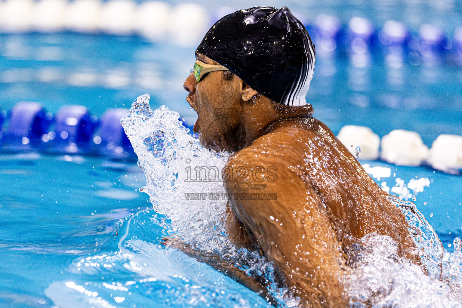 Day 4 of 1st National Short Course Swimming Competition held in Hulhumale', Maldives on Tuesday, 17th June 2025. Photos: Nausham Waheed / images.mv
