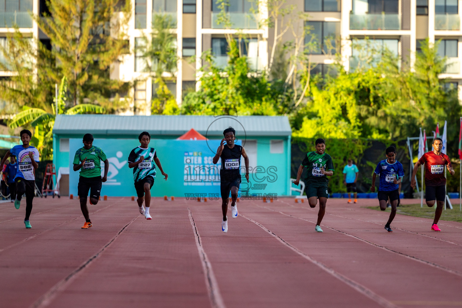 Day 1 of MWSC Interschool Athletics Championships 2024 held in Hulhumale Running Track, Hulhumale, Maldives on Saturday, 9th November 2024. 
Photos by: Hassan Simah / Images.mv