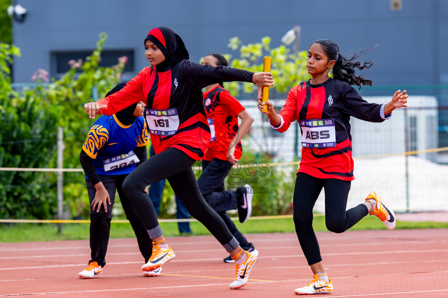 Day 5 of MWSC Interschool Athletics Championships 2024 held in Hulhumale Running Track, Hulhumale, Maldives on Wednesday, 13th November 2024. Photos by: Nausham Waheed / Images.mv