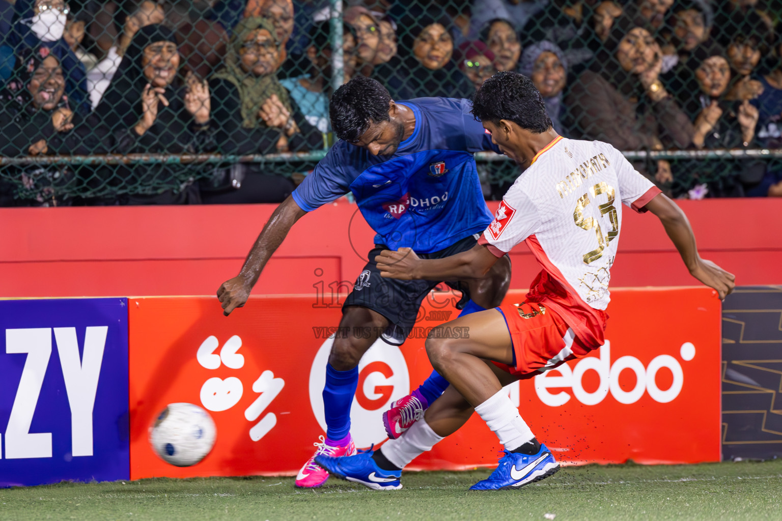 AA Mathiveri vs AA Rasdhoo in Day 15 of Golden Futsal Challenge 2025 was held on Sunday, 19th January 2025, in Hulhumale', Maldives. Photos: Ismail Thoriq / images.mv