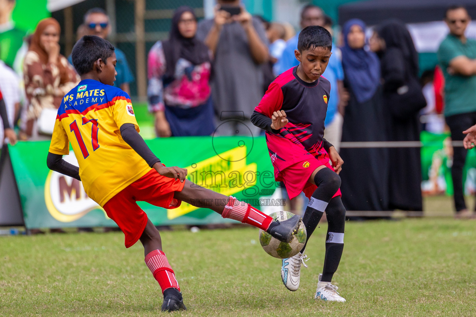 Day 1 of MILO Academy Championship 2024 - U12 was held at Henveiru Grounds in Male', Maldives on Thursday, 4th July 2024. Photos: Shuu Abdul Sattar / images.mv