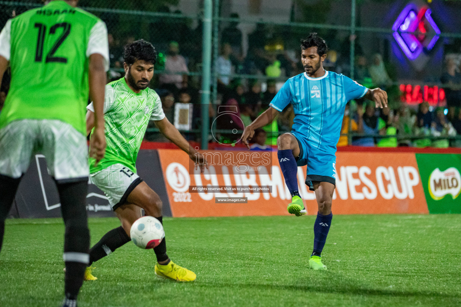 MACL vs Team DJA in Club Maldives Cup 2022 was held in Hulhumale', Maldives on Tuesday, 18th October 2022. Photos: Hassan Simah/ images.mv