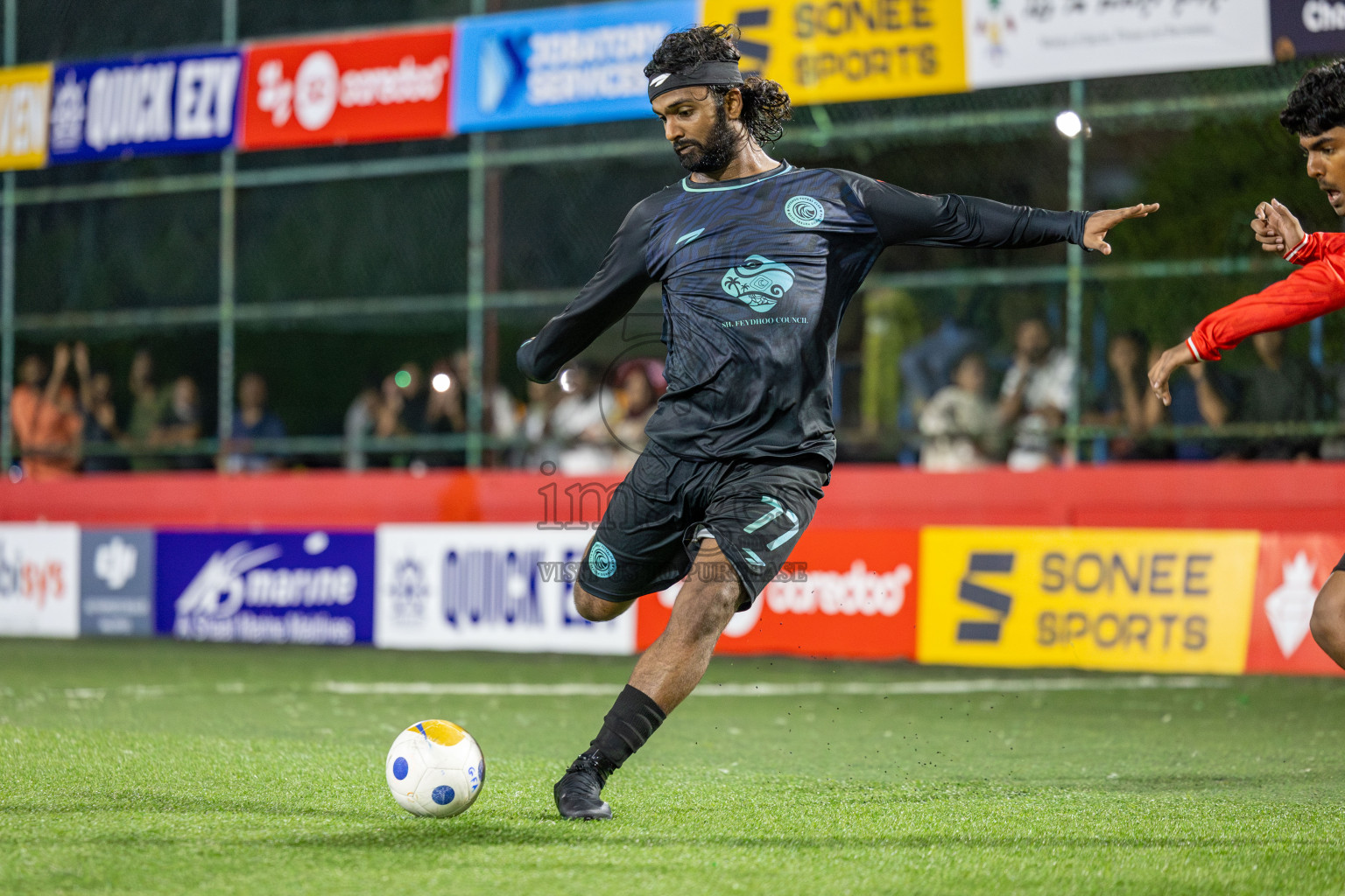 Sh Maroshi vs Sh Feydhoo in Day 11 of Golden Futsal Challenge 2025 was held on Wednesday, 15th January 2025, in Hulhumale', Maldives Photos: Mohamed Mahfooz Moosa / images.mv