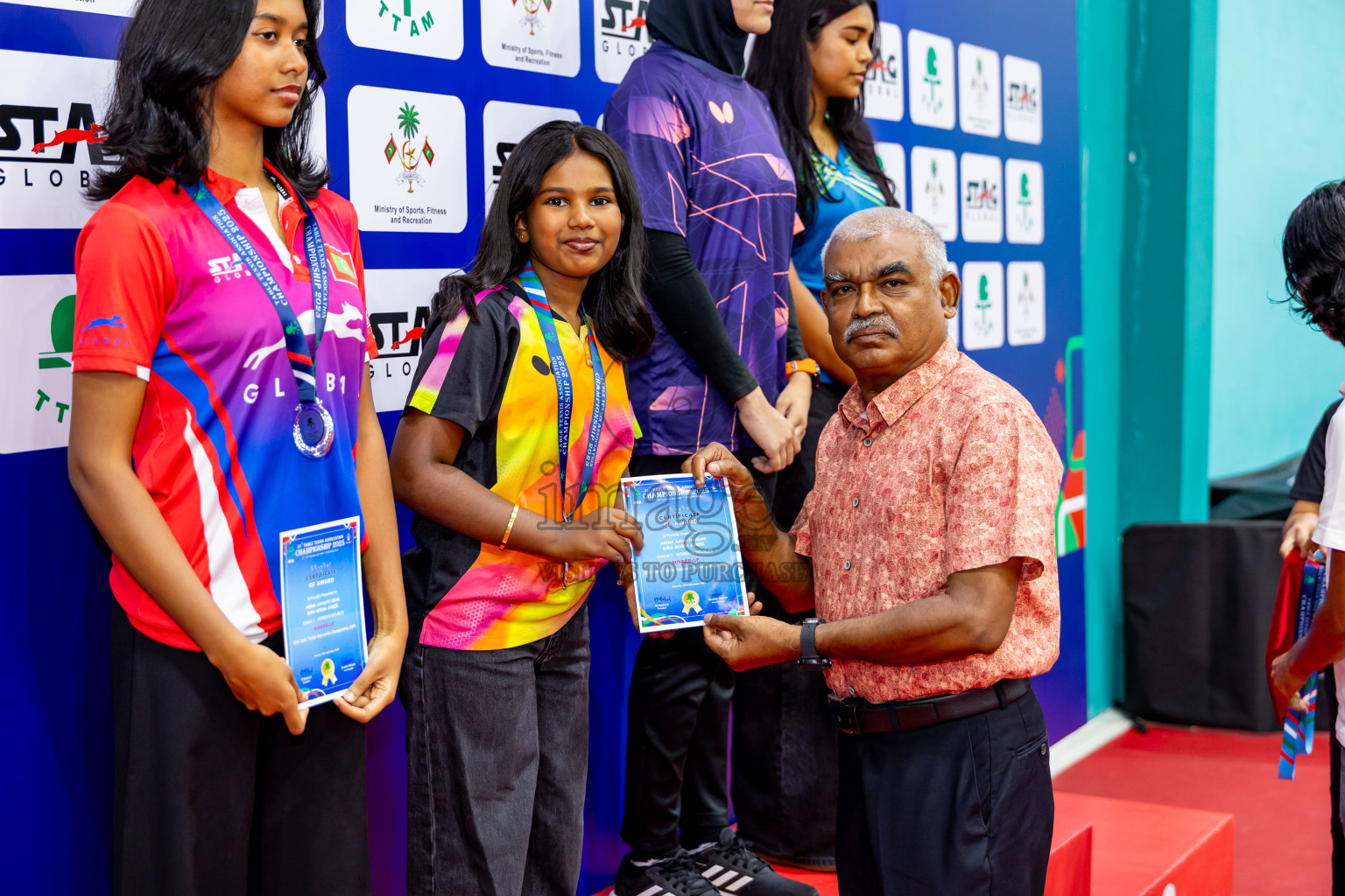 Finals of 30th Table Tennis Association Championship 2025 was held on Saturday, 20th September 2025 in Male' TT Hall, Male', Maldives. Photos: Nausham Waheed / images.mv