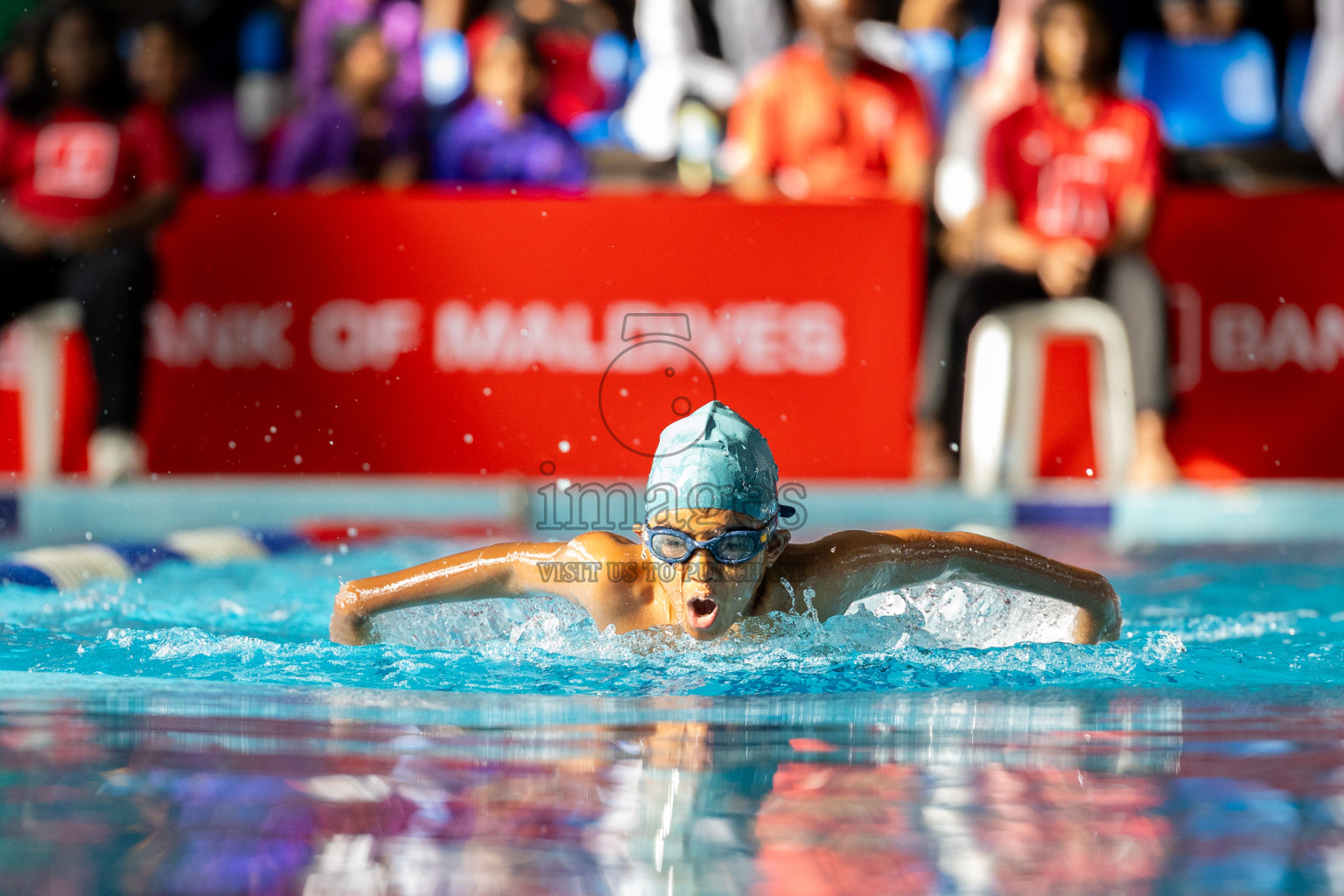 Day 1 of 20th Inter-school Swimming Competition 2024 held in Hulhumale', Maldives on Saturday, 12th October 2024. Photos: Ismail Thoriq / images.mv