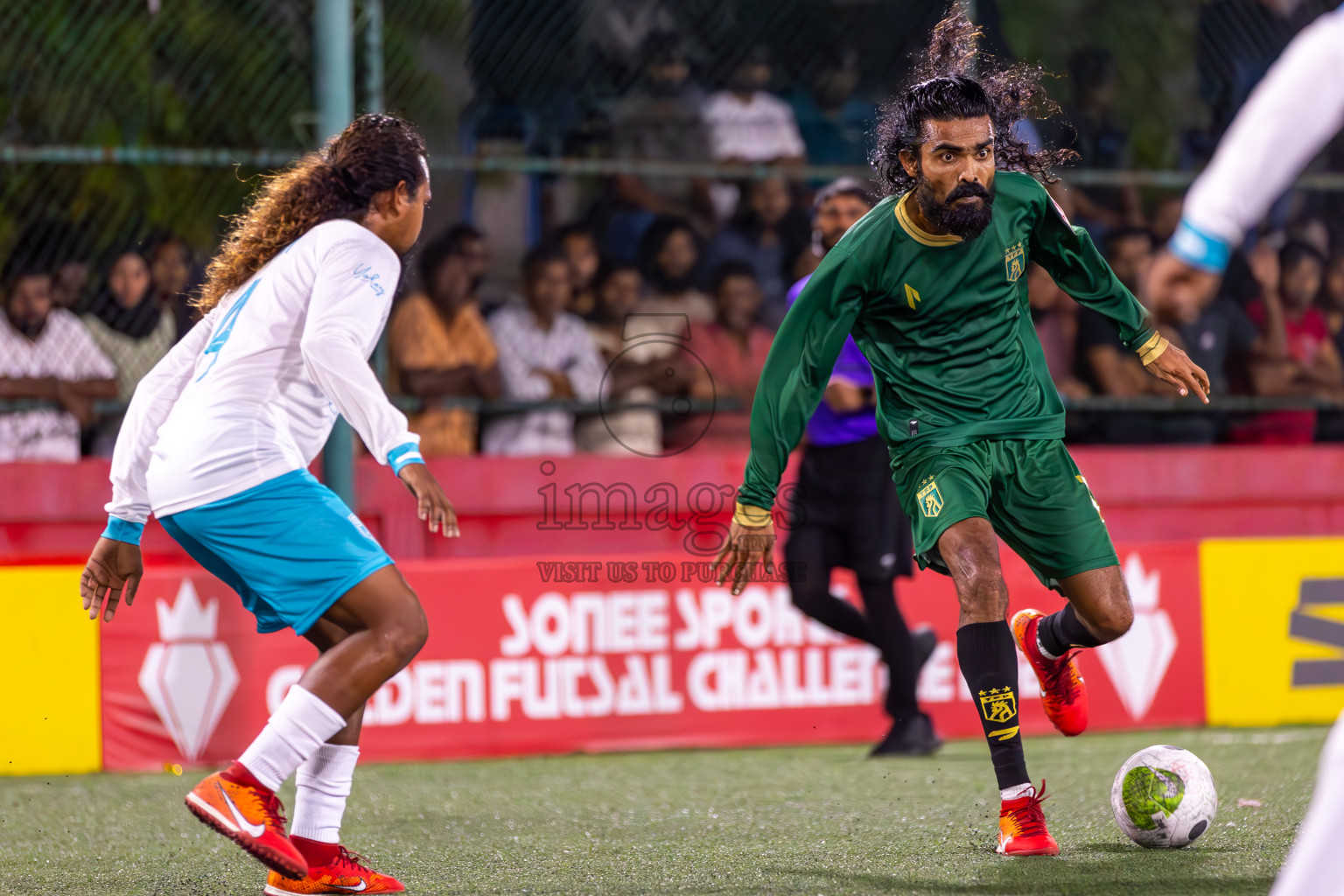 Th Thimarafushi vs Th Guraidhoo in Day 20 of Golden Futsal Challenge 2024 was held on Saturday , 3rd February 2024 in Hulhumale', Maldives Photos: Ismail Thoriq / images.mv