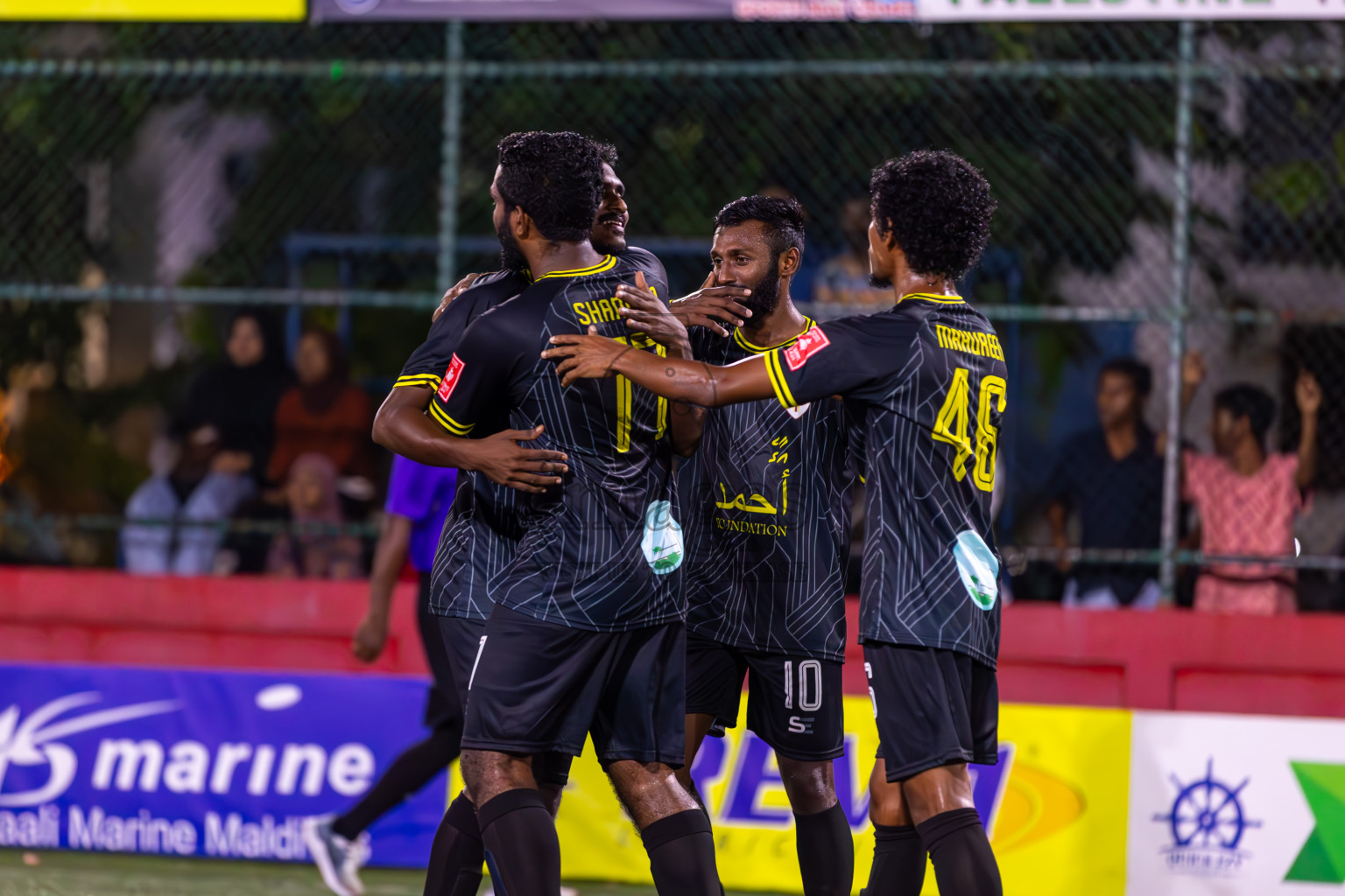 L Maamendhoo vs L Hithadhoo in Day 20 of Golden Futsal Challenge 2024 was held on Saturday , 3rd February 2024 in Hulhumale', Maldives Photos: Ismail Thoriq / images.mv