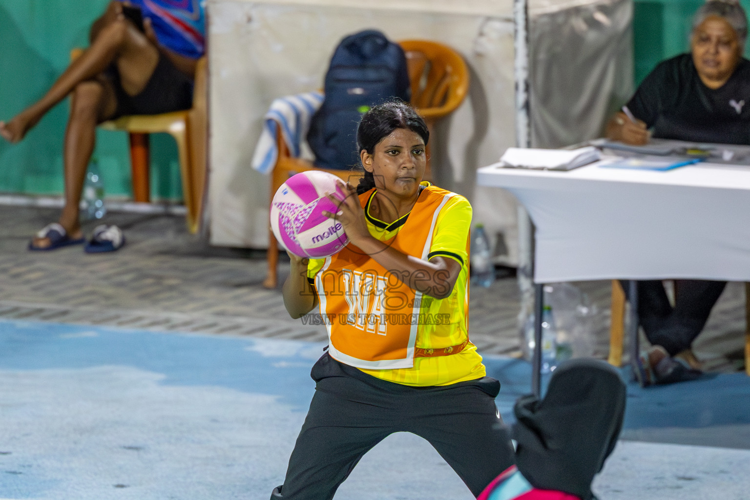 KYRC vs Youth United Sports Club in Division 1 of of National Netball Tournament 2025 held in Ekuveni Netball Court at Male', Maldives on Thursday, 22nd May 2025. Photos: Mohamed Mahfooz Moosa / images.mv