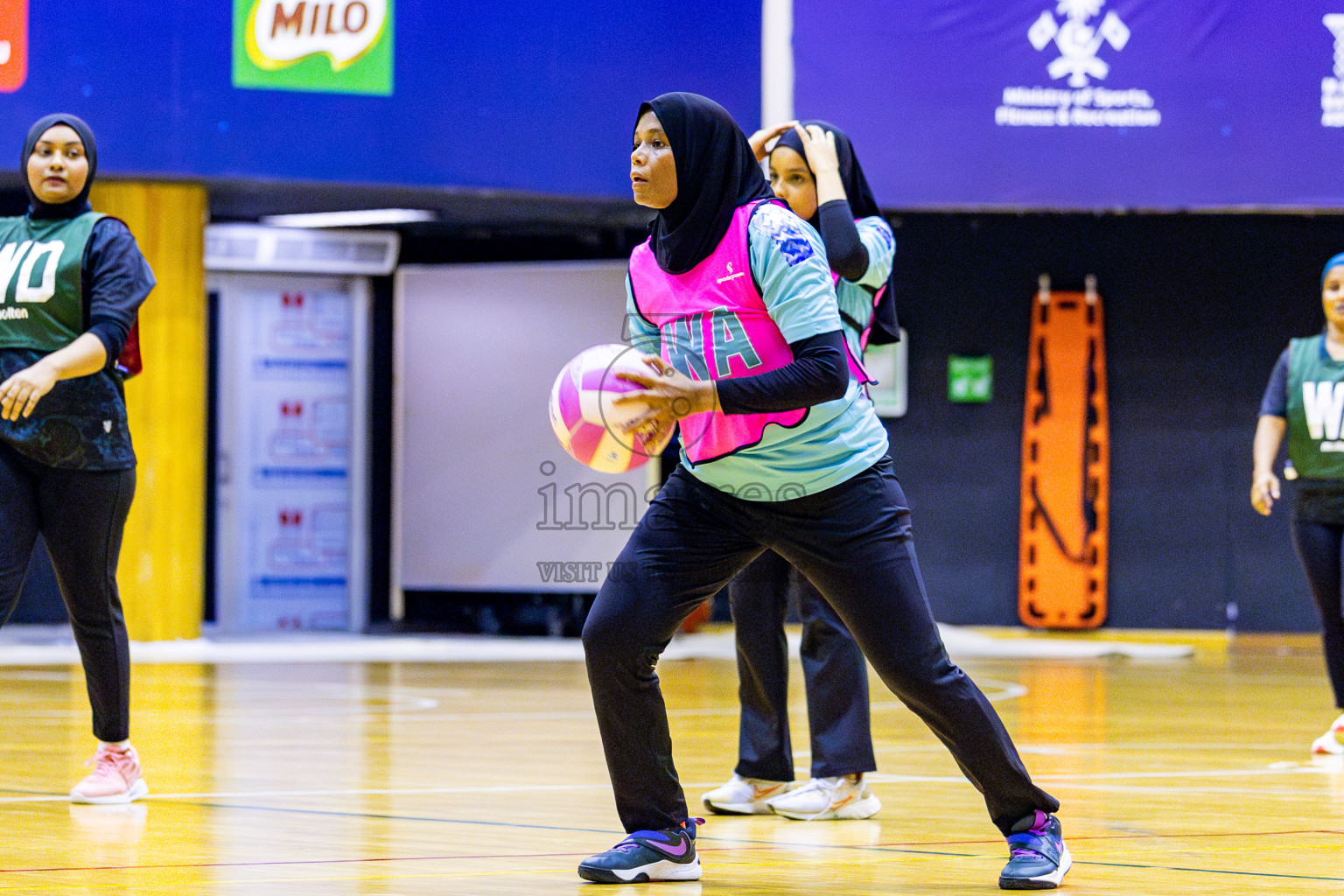 Xenith Sports Club vs MV Netters in Day 10 of National Netball Tournament 2025 held in Social Center at Male', Maldives on Tuesday, 27th May 2025. Photos: Nausham Waheed / images.mv