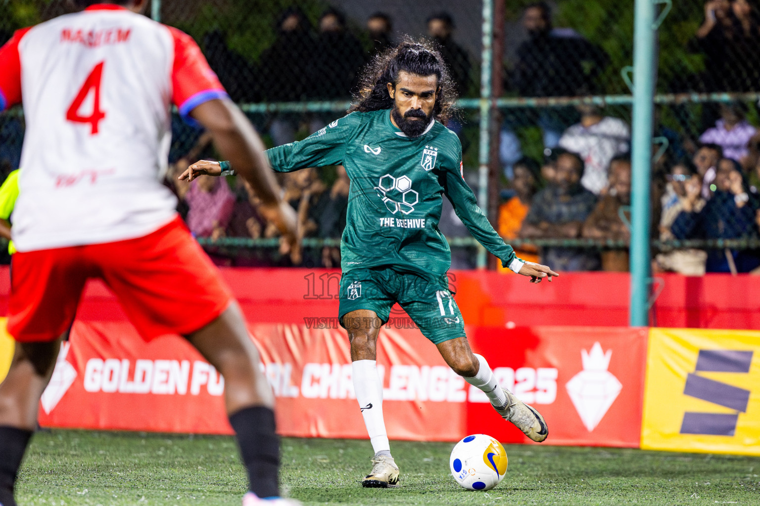 Th Thimarafushi vs Th Dhiyamigili in Day 10 of Golden Futsal Challenge 2025 was held on Tuesday, 14th January 2025, in Hulhumale', Maldives Photos: Nausham Waheed / images.mv