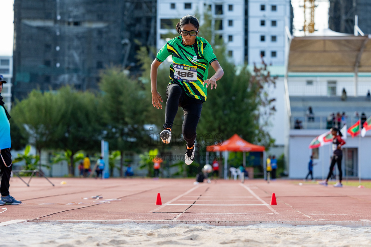 Day 2 of MWSC Interschool Athletics Championships 2024 held in Hulhumale Running Track, Hulhumale, Maldives on Sunday, 10th November 2024. 
Photos by: Hassan Simah / Images.mv