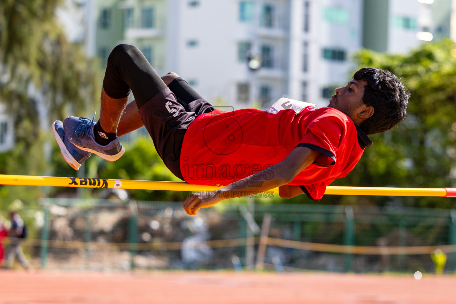 Day 2 of MWSC Interschool Athletics Championships 2024 held in Hulhumale Running Track, Hulhumale, Maldives on Sunday, 10th November 2024. 
Photos by:  Hassan Simah / Images.mv