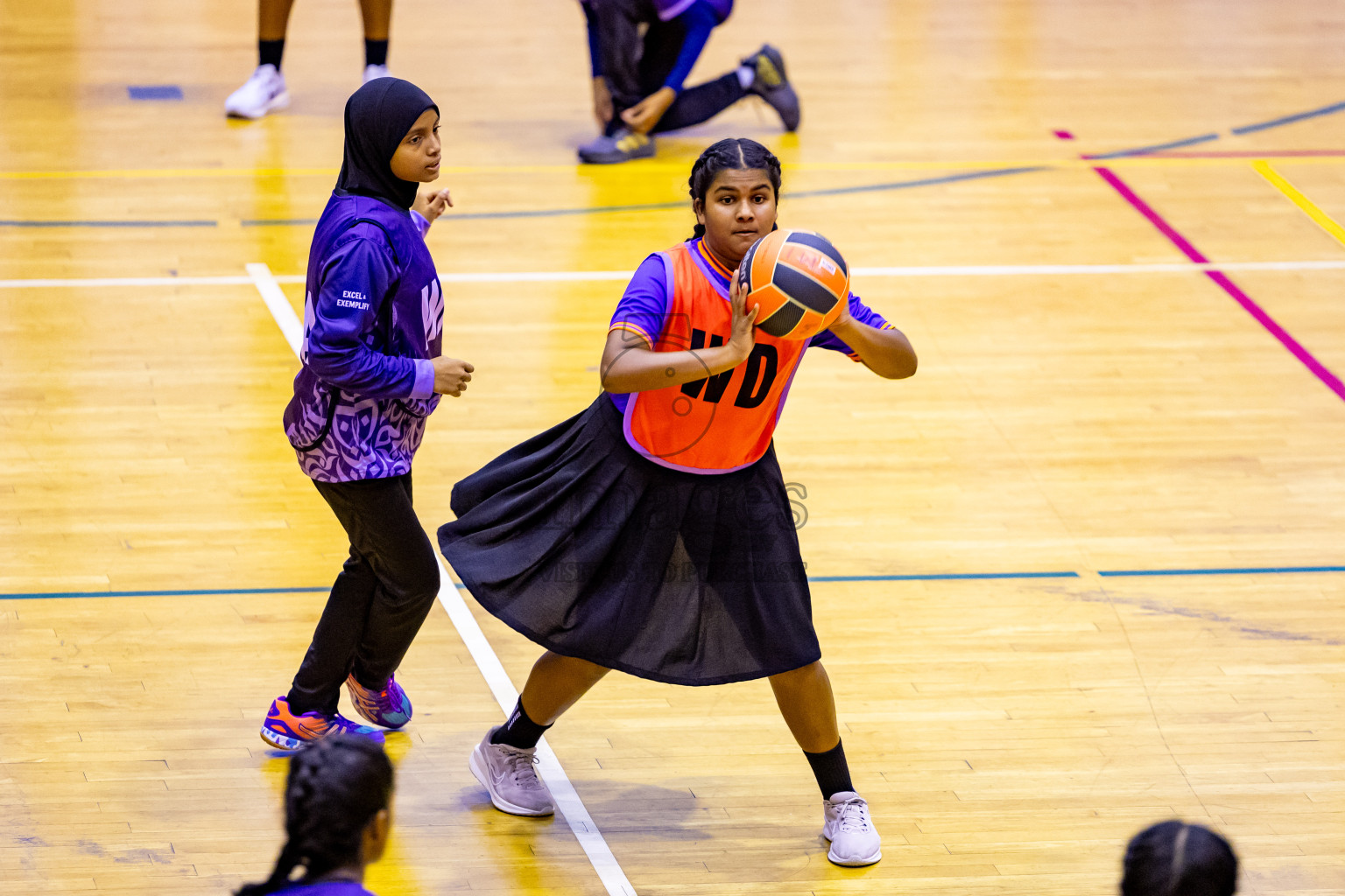 Day 13 of 25th Inter-School Netball Tournament was held in Social Center at Male', Maldives on Saturday, 24th August 2024. Photos: Nausham Waheed / images.mv