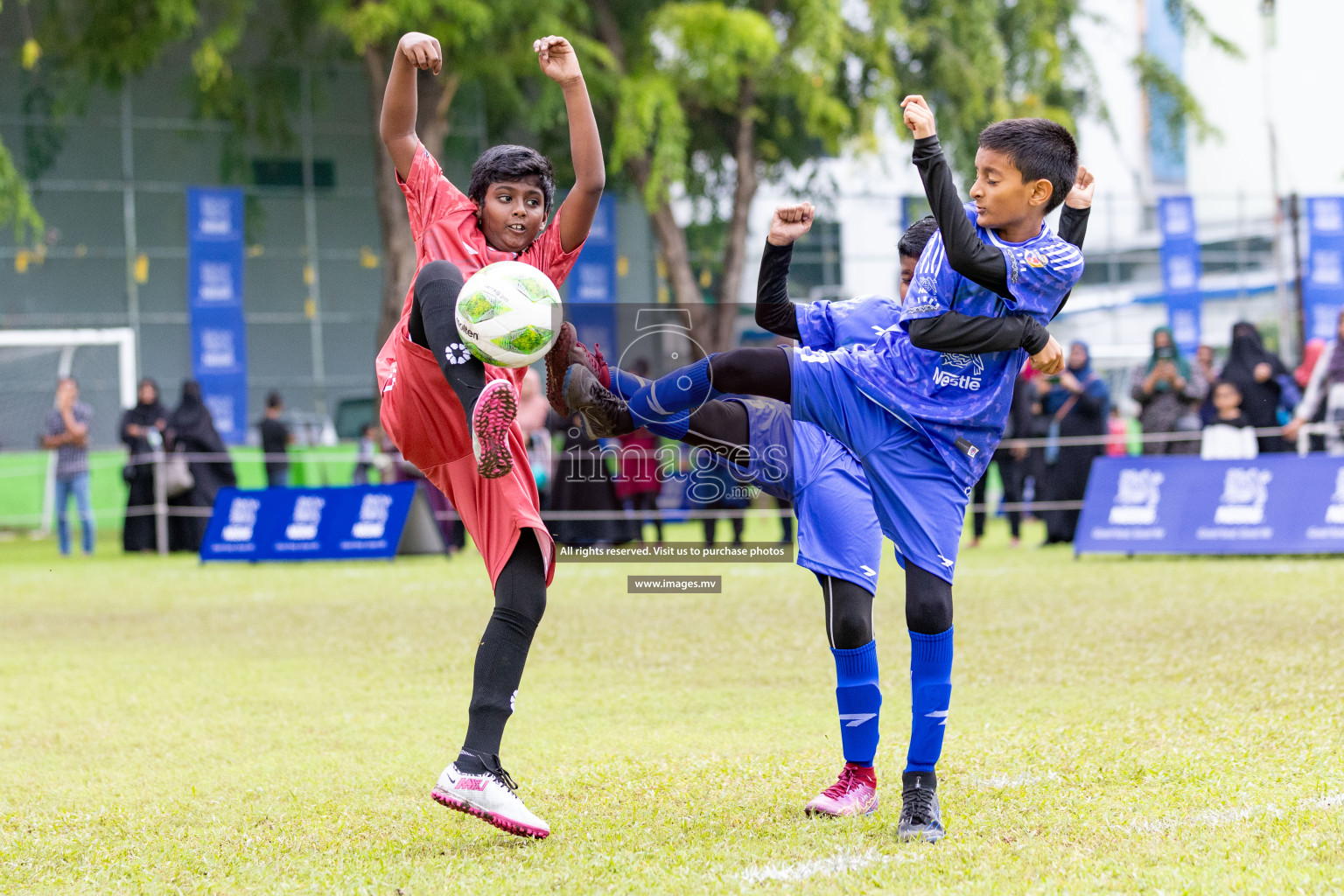 Day 1 of Milo kids football fiesta, held in Henveyru Football Stadium, Male', Maldives on Wednesday, 11th October 2023 Photos: Nausham Waheed/ Images.mv