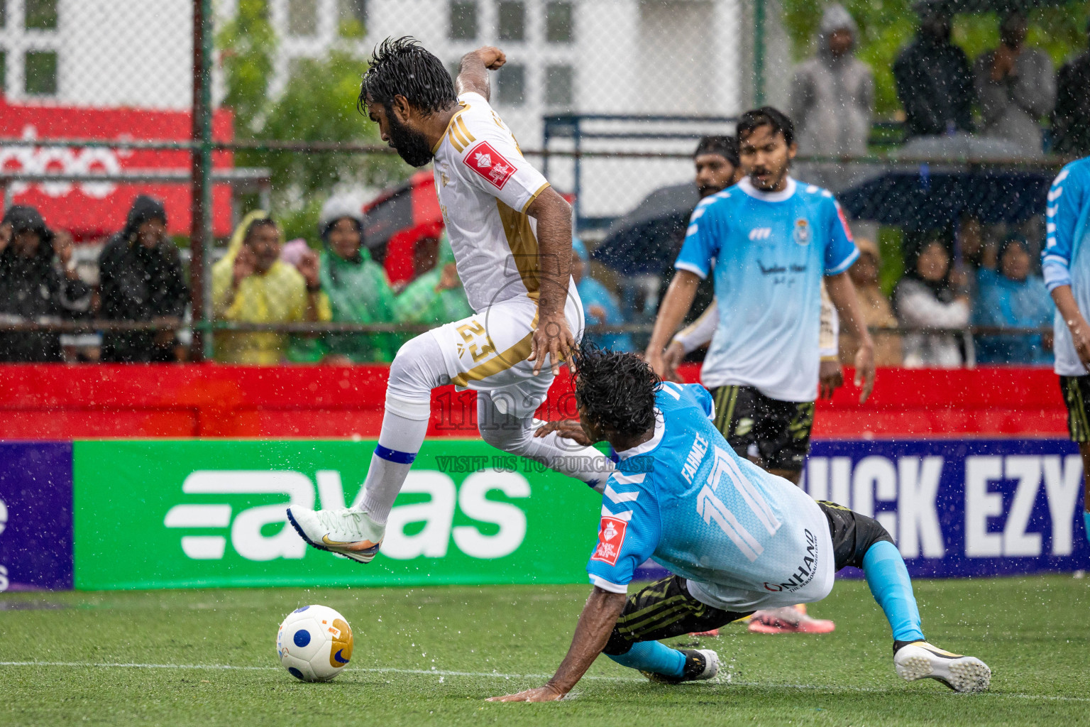 Raa Rasgetheem vs Raa Alifushi  in Day 10 of Golden Futsal Challenge 2025 was held on Tuesday, 14th January 2025, in Hulhumale', Maldives Photos: Shuu Abdul Sattar / images.mv