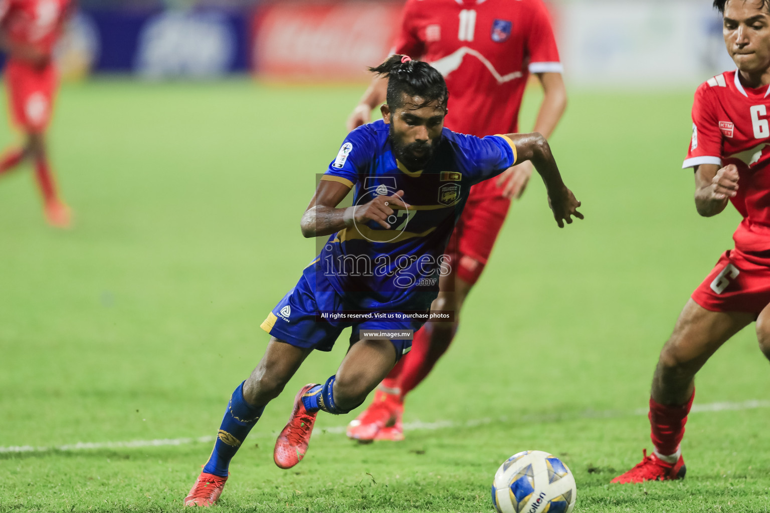 Nepal vs Sri Lanka in SAFF Championship 2021 held on 4th October 2021 in Galolhu National Stadium, Male', Maldives