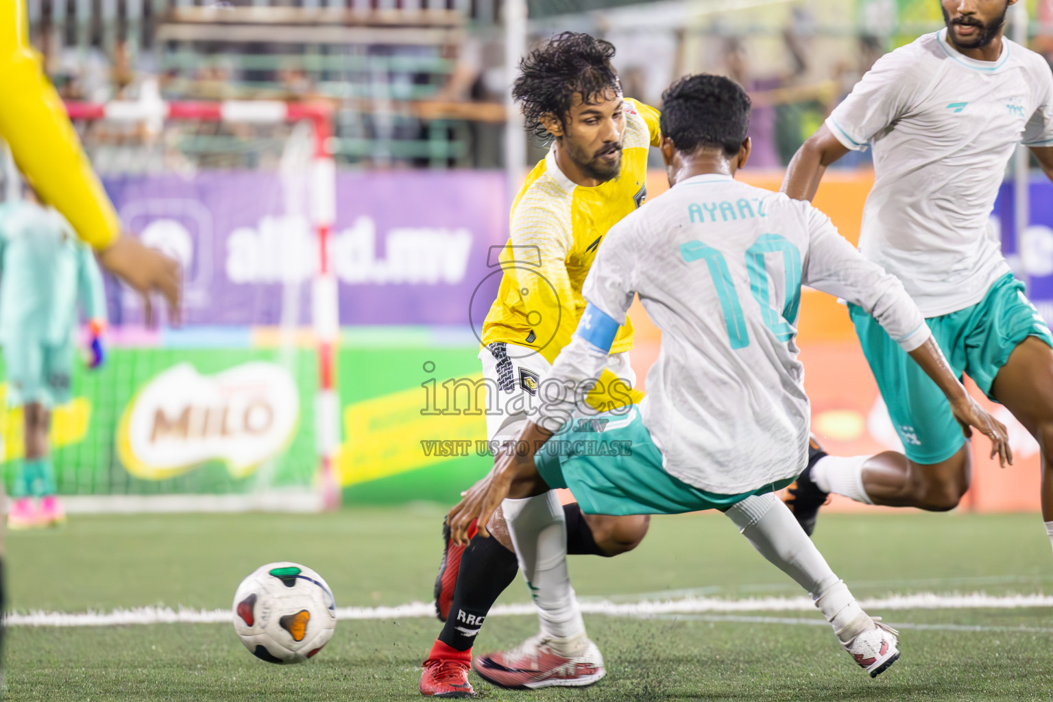 RRC vs MPL in Semi Finals of Club Maldives Cup 2024 held in Rehendi Futsal Ground, Hulhumale', Maldives on Monday, 14th October 2024. Photos: Ismail Thoriq / images.mv