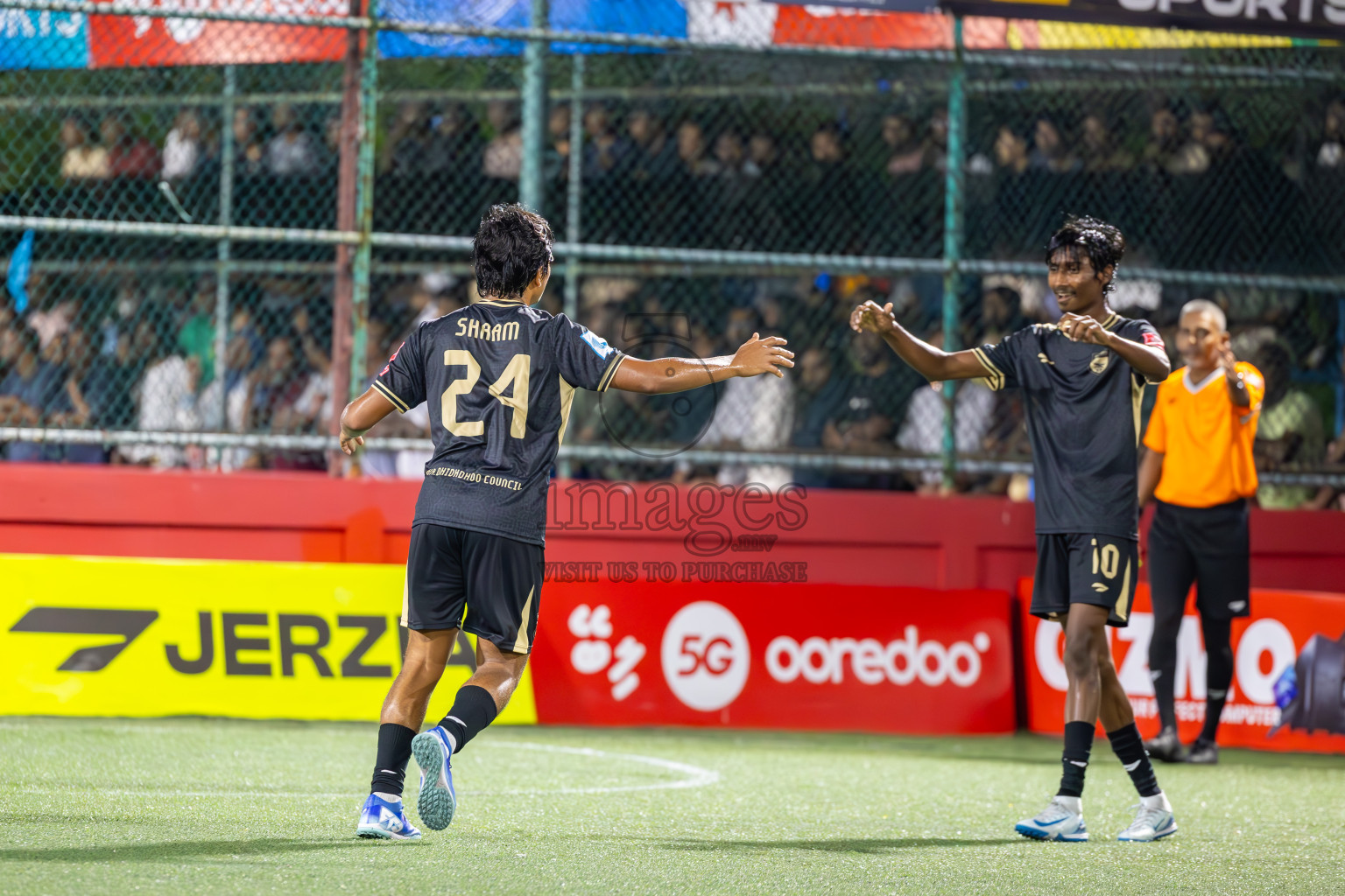 HA Dhidhdhoo vs HDh Neykurendhoo in Zone Round on Day 31 of Golden Futsal Challenge 2025 was held on Tuesday, 4th February 2025, in Hulhumale', Maldives.
Photos: Ismail Thoriq / images.mv