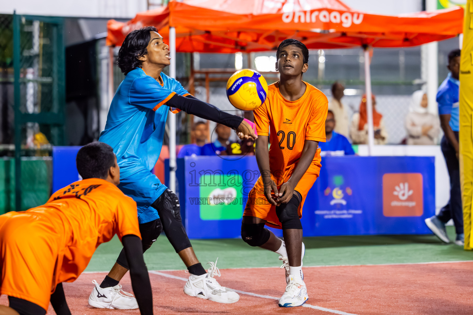 Sports Club Vision vs Sports Club Dhirun in the Bronze Match of Milo National Junior Volleyball Championship 2025 Men's Division was held on Saturday, 29th November 2025 at Ekuveni Turf Court Male', Maldives. Photos: Nausham Waheed / images.mv
