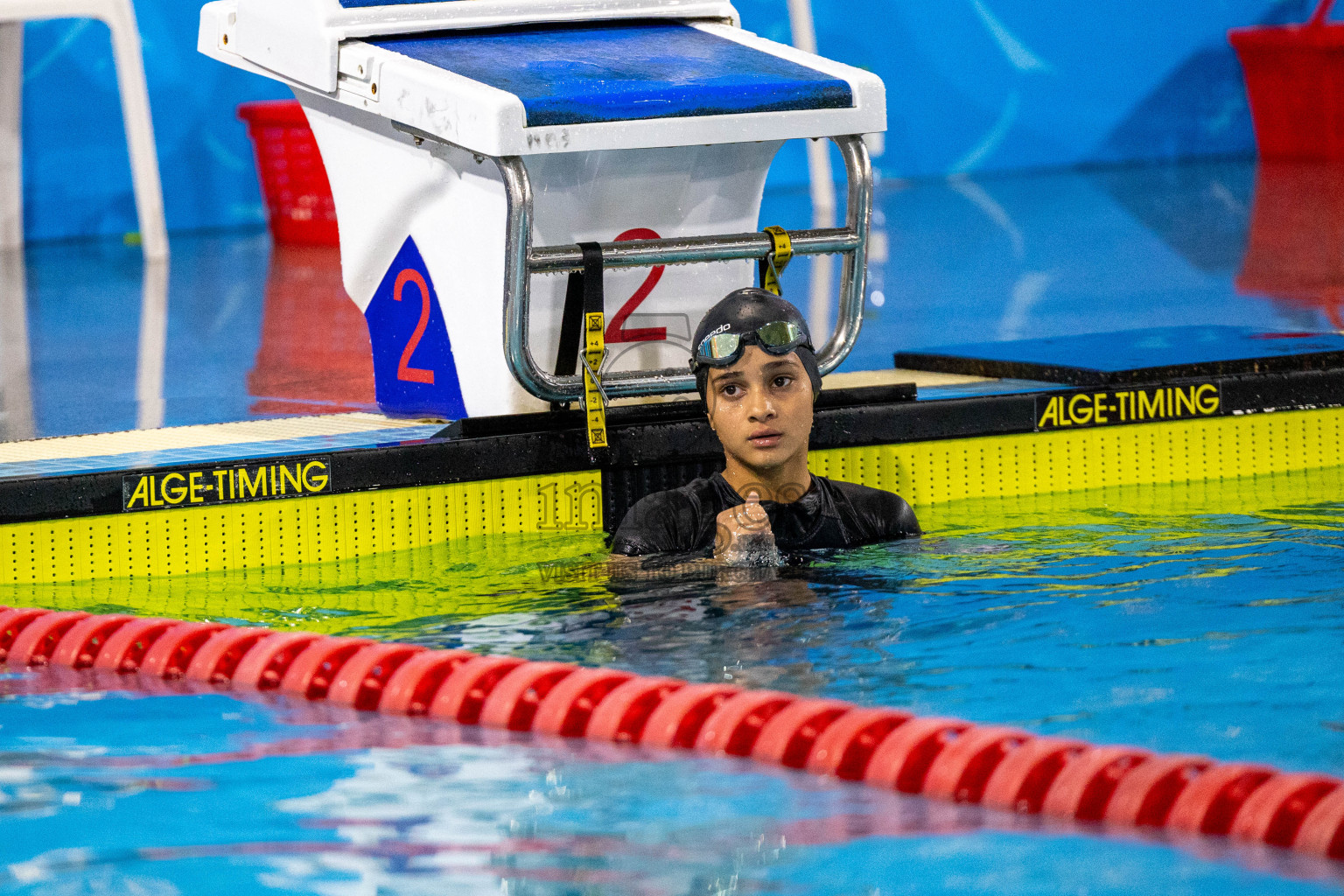 Day 1 of 20th Inter-school Swimming Competition 2024 held in Hulhumale', Maldives on Saturday, 12th October 2024. Photos: Ismail Thoriq / images.mv