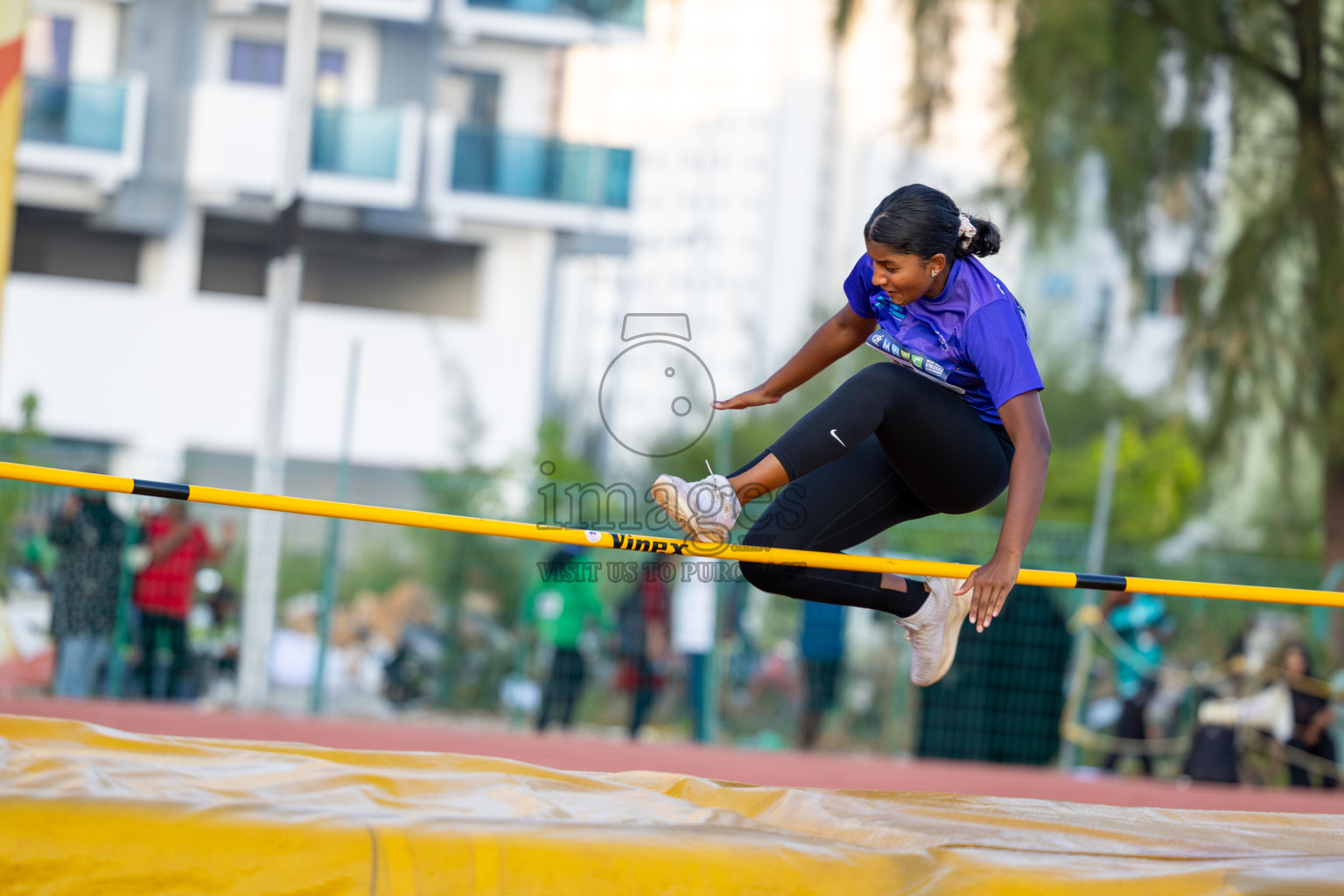 Day 4 of MWSC Interschool Athletics Championships 2024 held in Hulhumale Running Track, Hulhumale, Maldives on Tuesday, 12th November 2024. Photos by: Ismail Thoriq / Images.mv