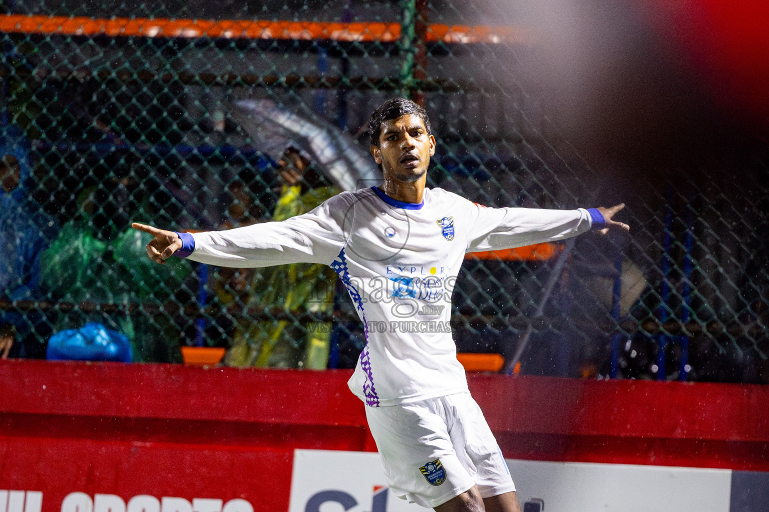 K Guraidhoo vs K Thulusdhoo on Day 18 of Golden Futsal Challenge 2025 was held on Thursday, 23rd January 2025, in Hulhumale', Maldives. Photos: Nausham Waheed / images.mv